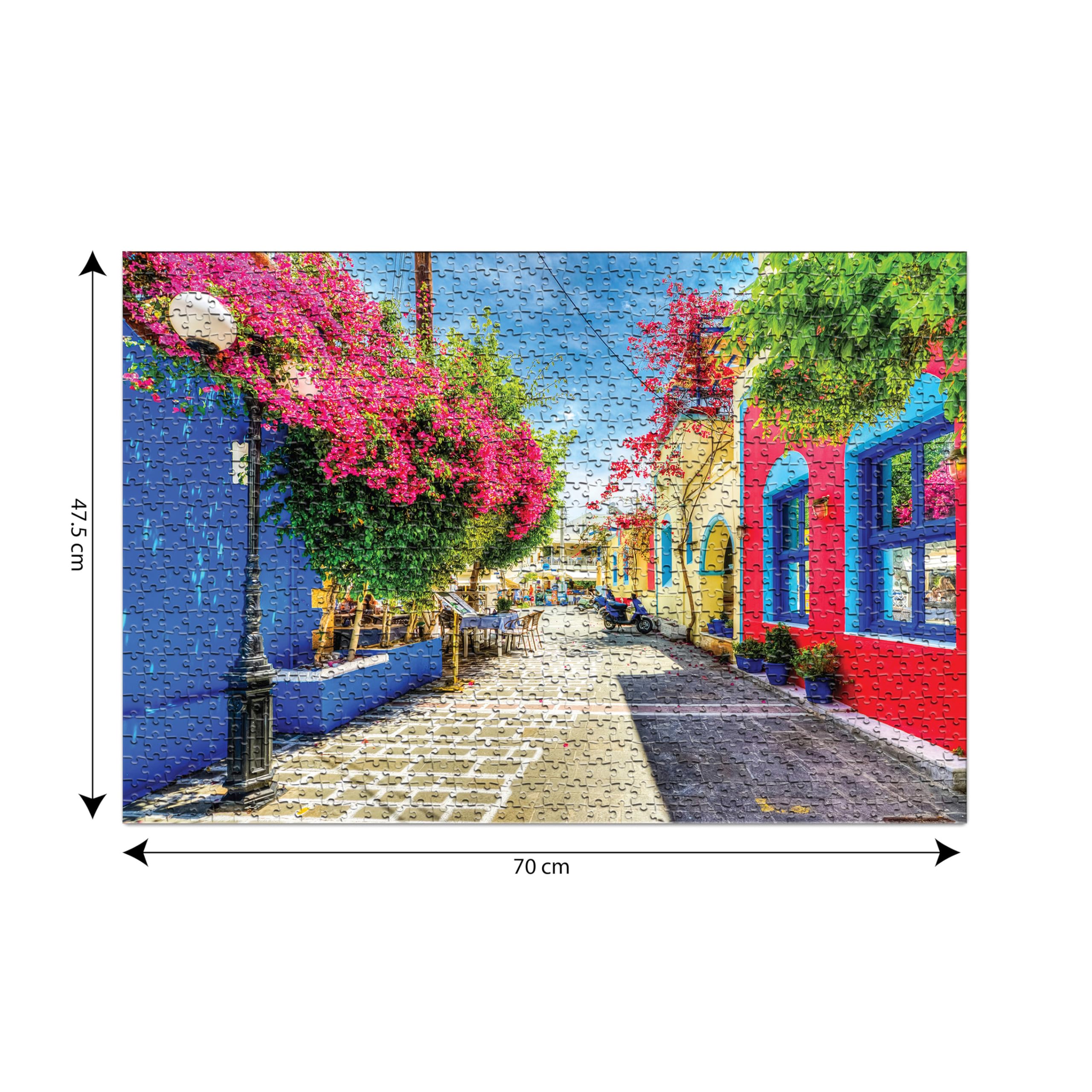 1000 Piece Jigsaw Puzzle | Kos Island Greece Challenging Scenic Puzzle | Brain Booster and Stress Relief Game, Gift for Puzzle Lovers | for Adults & Teens — Amazon image 3