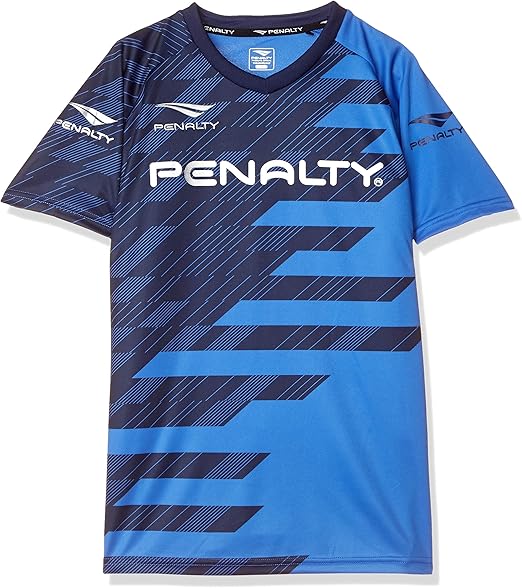 Amazon Co Jp ペナルティ サッカー フットサル 半袖 Tシャツ ダイヤゴナルラインドプラトップ Pu0008 メンズ ブルー 日本 S 日本サイズs相当 ファッション