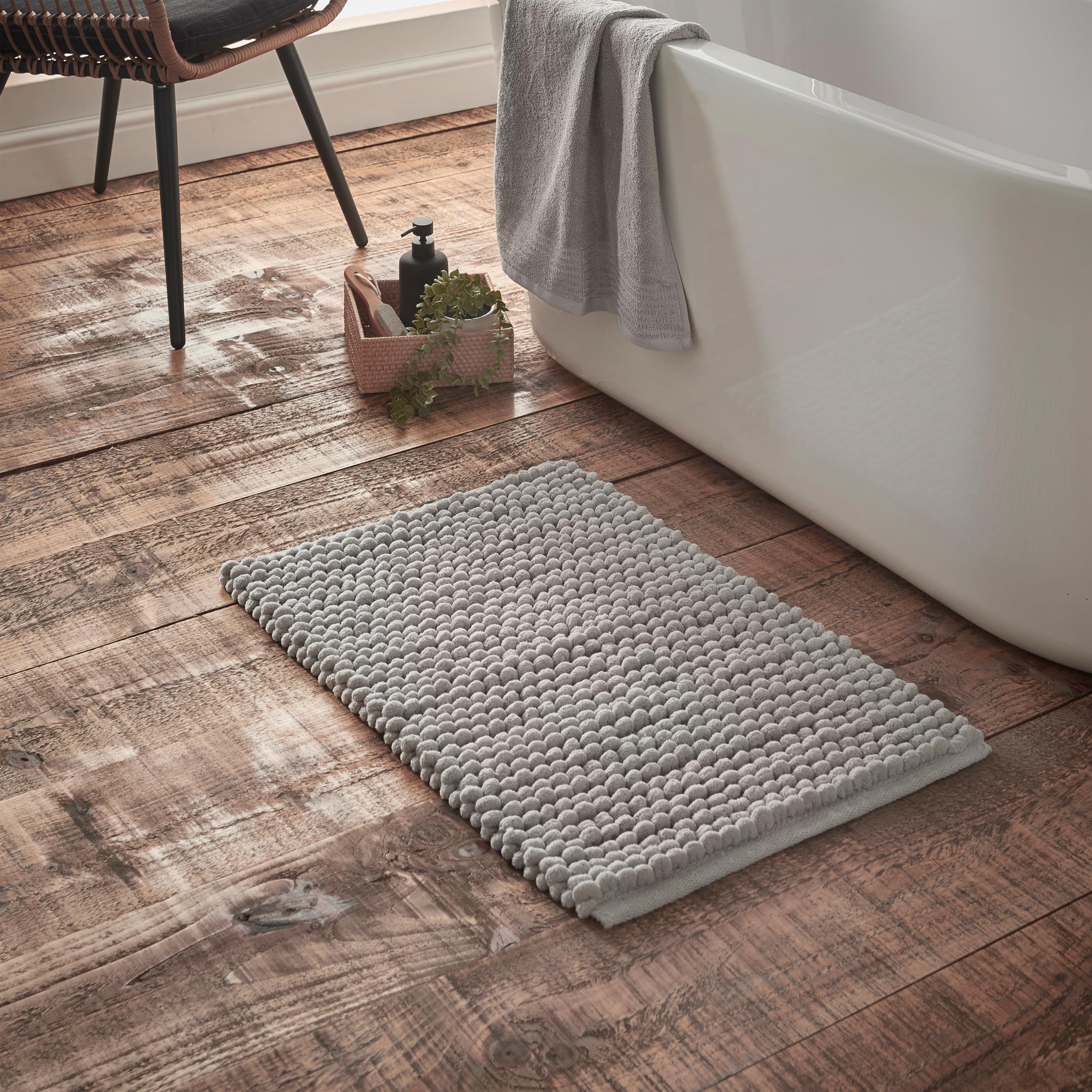 Bianca Aspen Bobble 50x80 cm Bath Mat Grey