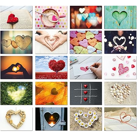 Hochzeit Postkarten Set 20 Postkarten Mit Herz Motiv Postkarten Set Liebe Fur Hochzeitsspiel Love Cards Von Sophies Kartenwelt Amazon De Burobedarf Schreibwaren