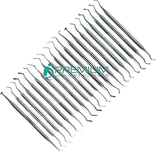 20 Pcs Dental Filling Composite Plastic Amalgam Pluggers Double Ended Restorative Instruments