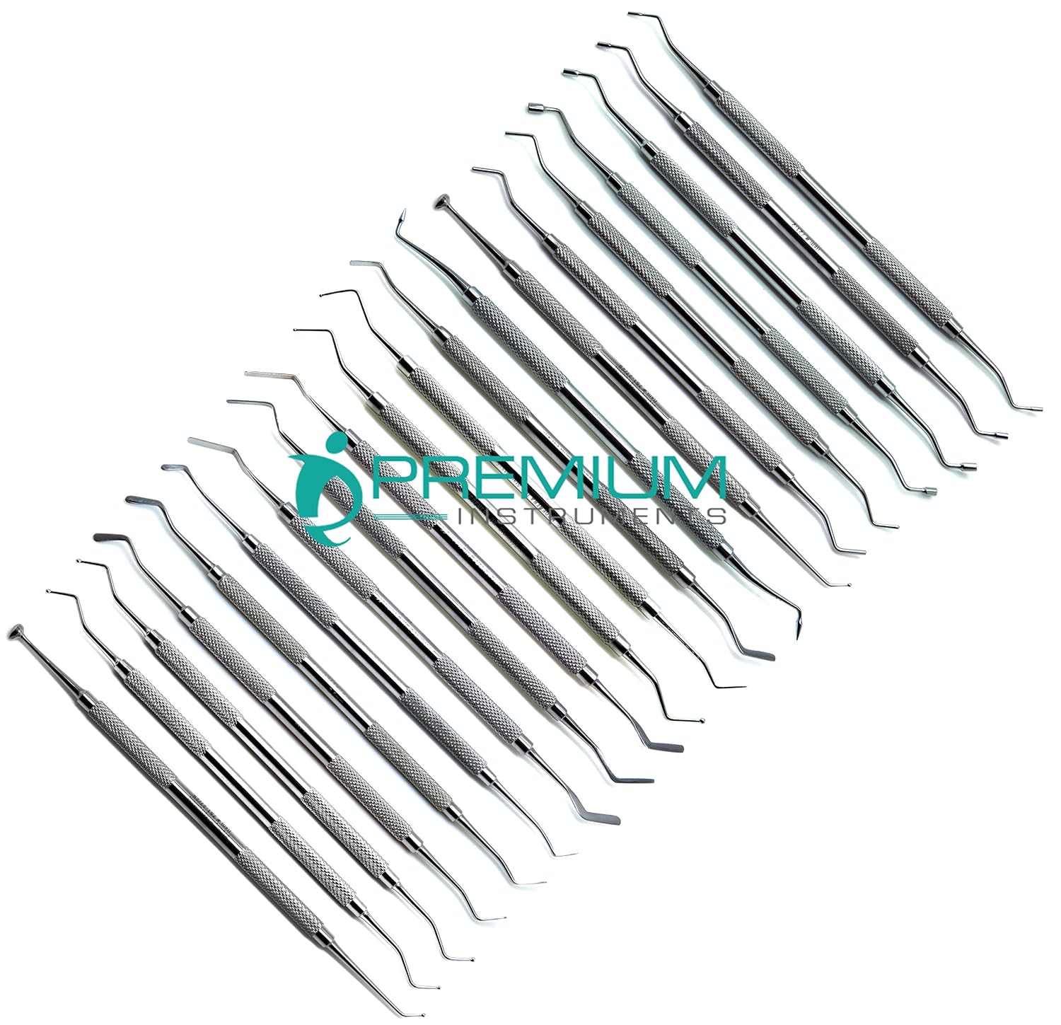 20 Pcs Dental Filling Composite Plastic Amalgam Pluggers Double Ended Restorative Instruments