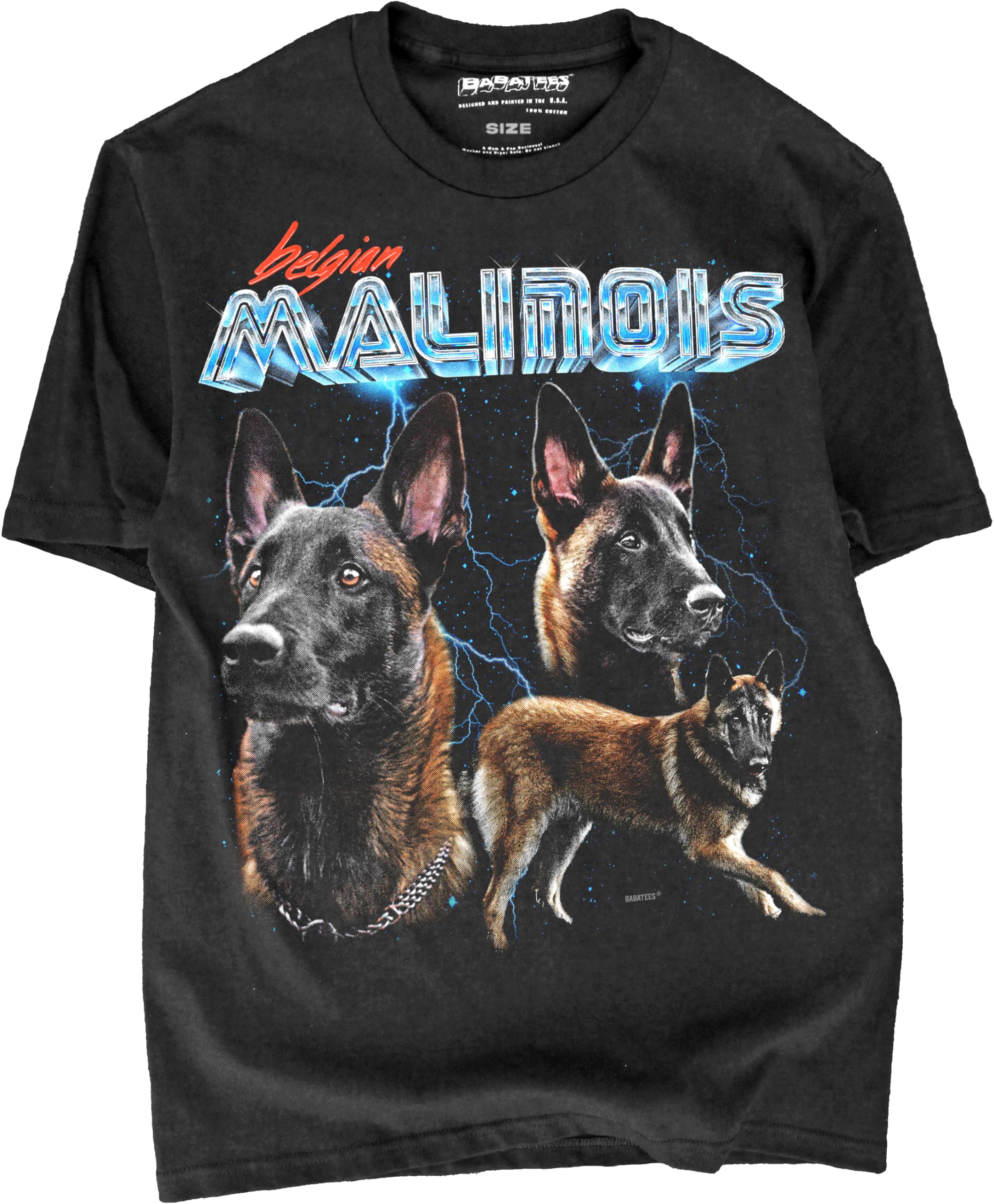 Heavy Metal 80s Animal Black Tshirt - 100% Cotton - for Men & Women