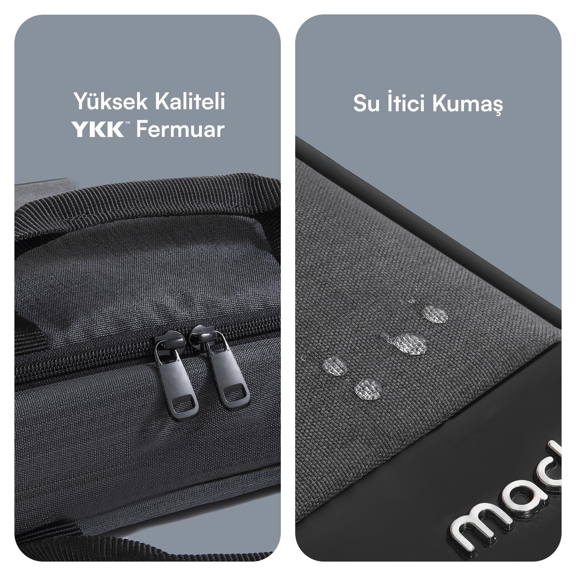 Mack Unicity Eco MCE-1111 Çevre Dostu Laptop Çantası, YKK Fermuarlı Macbook Çantası, MacBook Air/Pro ile Uyumlu Bilgisayar Çantası, Erkek Kadın 14.1 inç Notebook El Çantası, Siyah