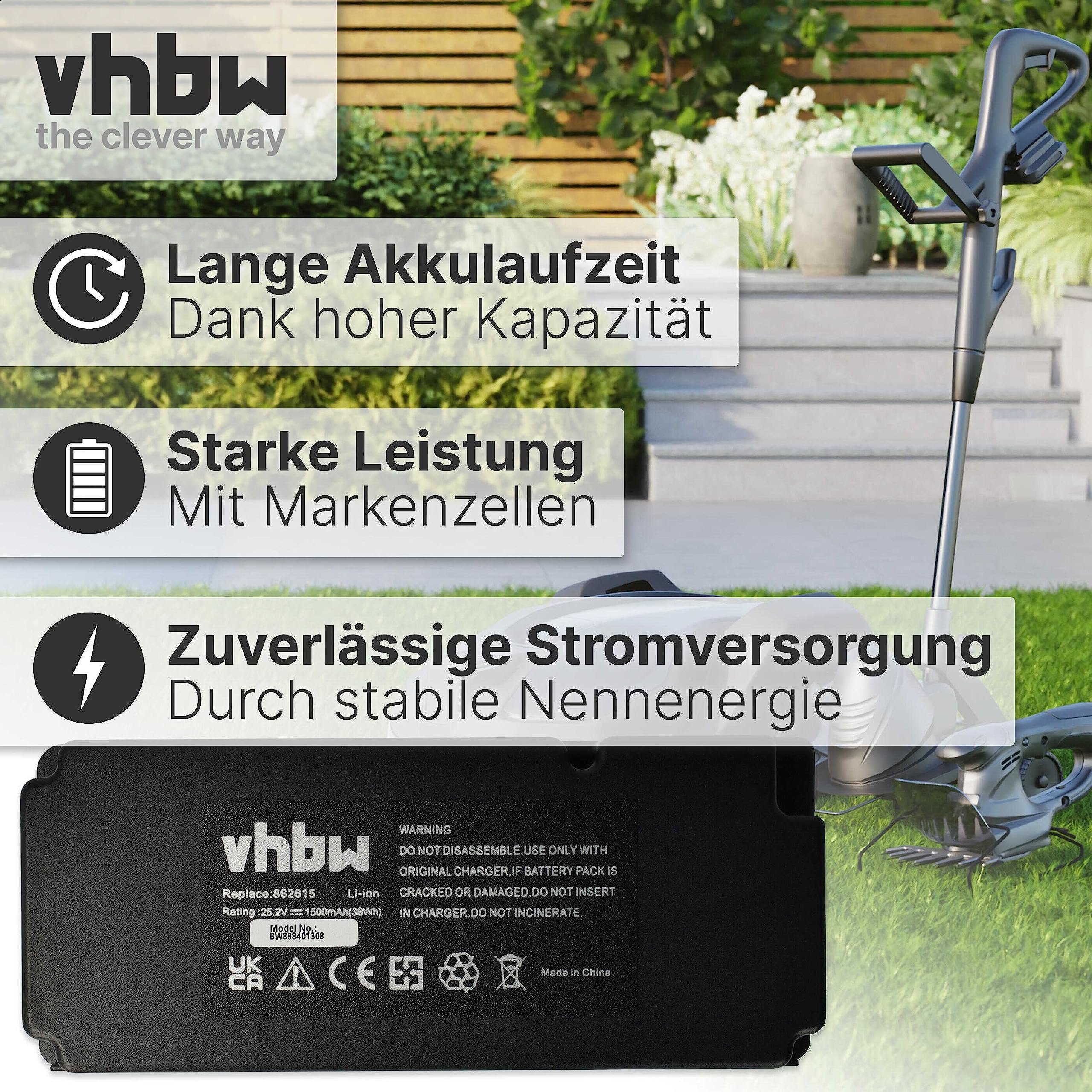 vhbw Akku Ersatz für 862601, 862615, 862617, 862618, 0862622 