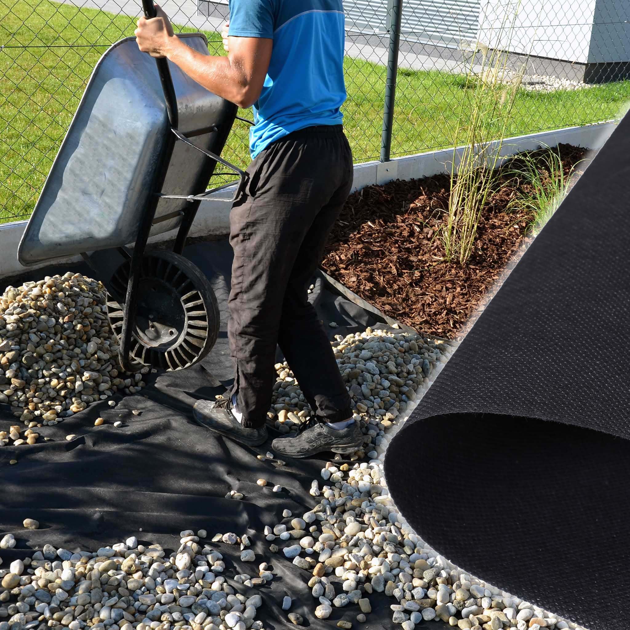 Telo Pacciamatura 1x30 Metri 100g/m² - Nero, Anti Erbacce, Permeabile, Con Stabilizzazione UV - Foto 6