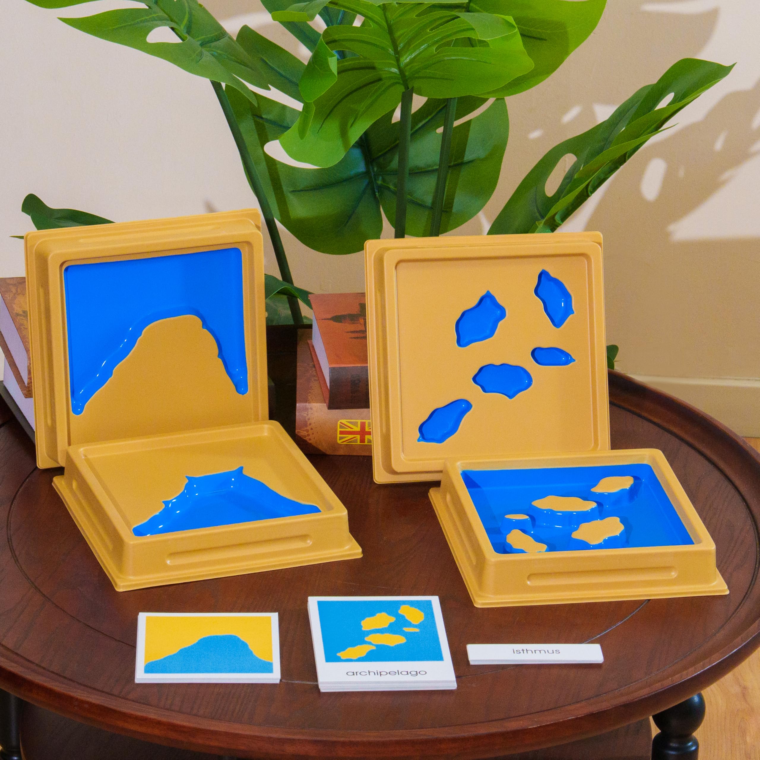 Montessori Geografia Materiali – Mappa del mondo, continenti paesi, giocattolo educativo in legno per l'asilo, la scuola elementare, la scuola domestica a partire dai 3 anni (set di vassoi Montessori