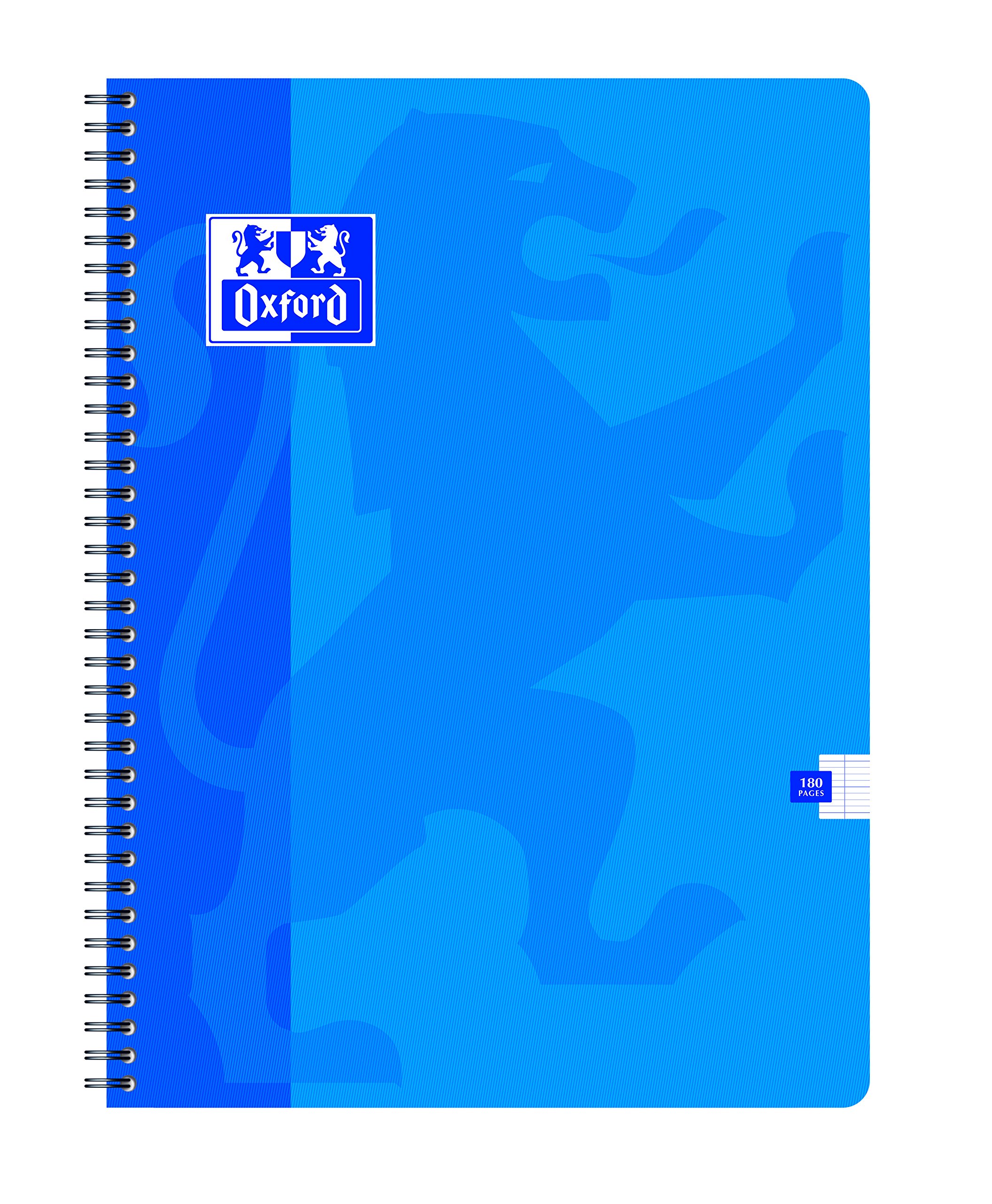 Oxford 100104752 - Cuaderno, cuadriculado, 24 x 32 cm, 180 páginas, paquete de 5