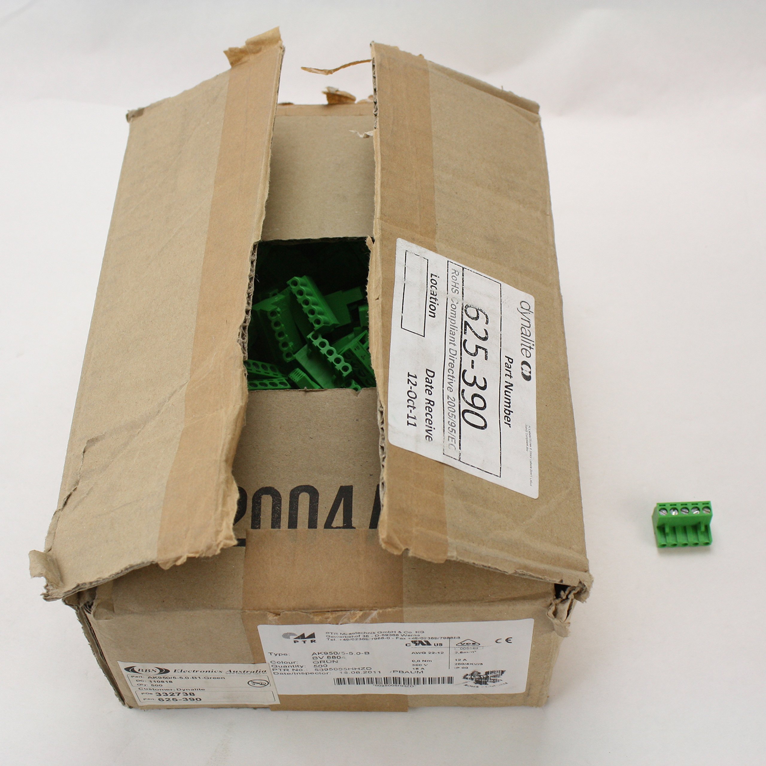 Amazon.com: PTR AK950/5-5.0-B 5-Way Pcb Screw Connector (10 PK