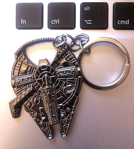 Miniatura 6 de 2 piezas Millennium Falcon Metal Star Wars Abridor de botellas de vino de aleación de zinc Black Knight Herramienta al aire libre - Abrebotellas de