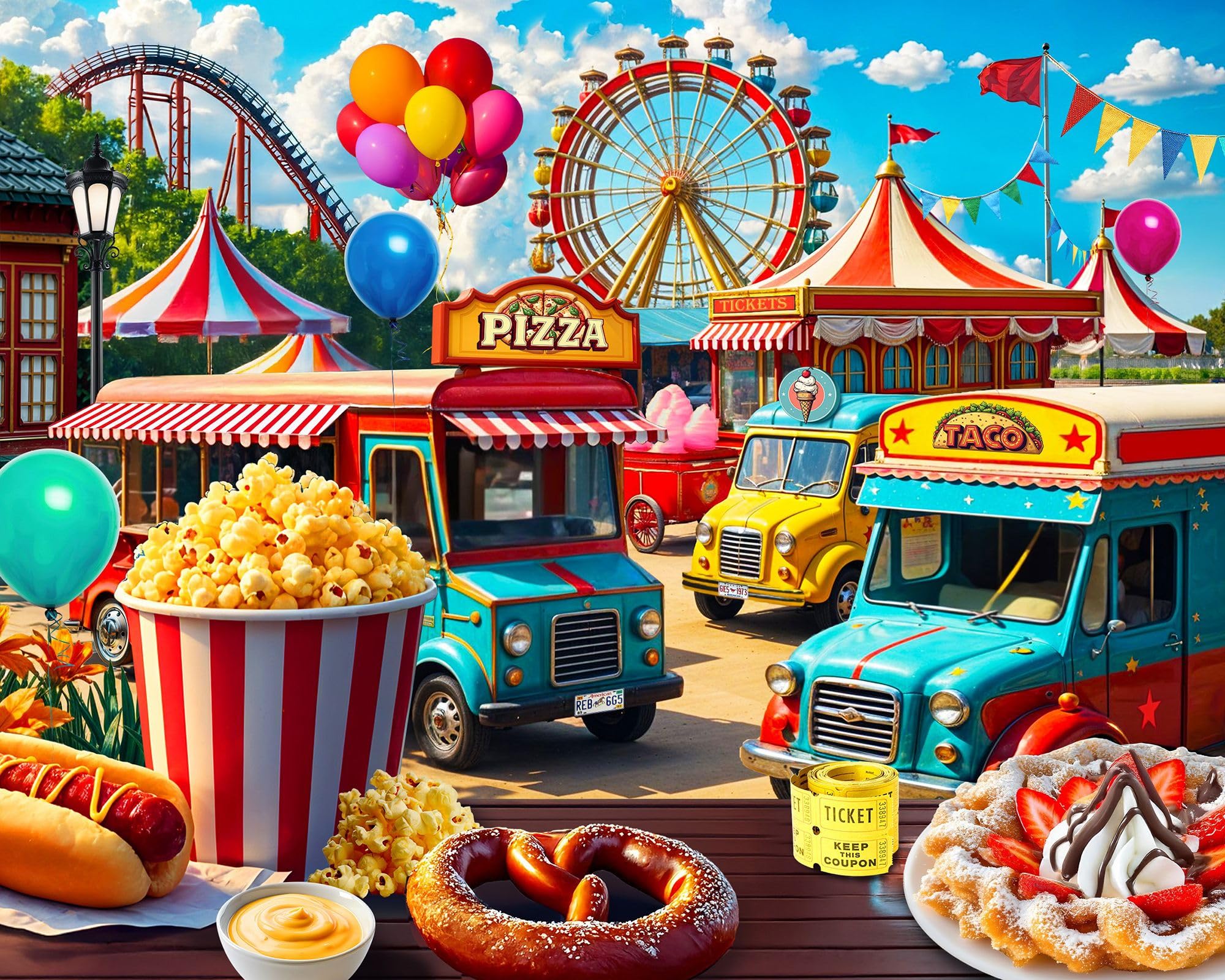 Springbok State Fair 500 Piece Jigsaw Puzzle for Adults - Unique Cut Pieces - Made in USA