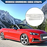 Vista 2 de Correa de tierra automotriz/3 piezas de 10 x 1/2 pulgadas y 2 correas universales de cable de conexión a tierra para vehículos de 13 x 1/2 pulgadas