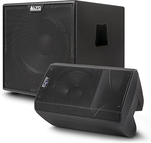 Miniatura 14 de ALTO TX408 350W 8" Altavoz PA alimentado con Bluetooth, mezclador de 2 canales, nivel de línea para DJs y músicos móviles, para lugares pequeños,