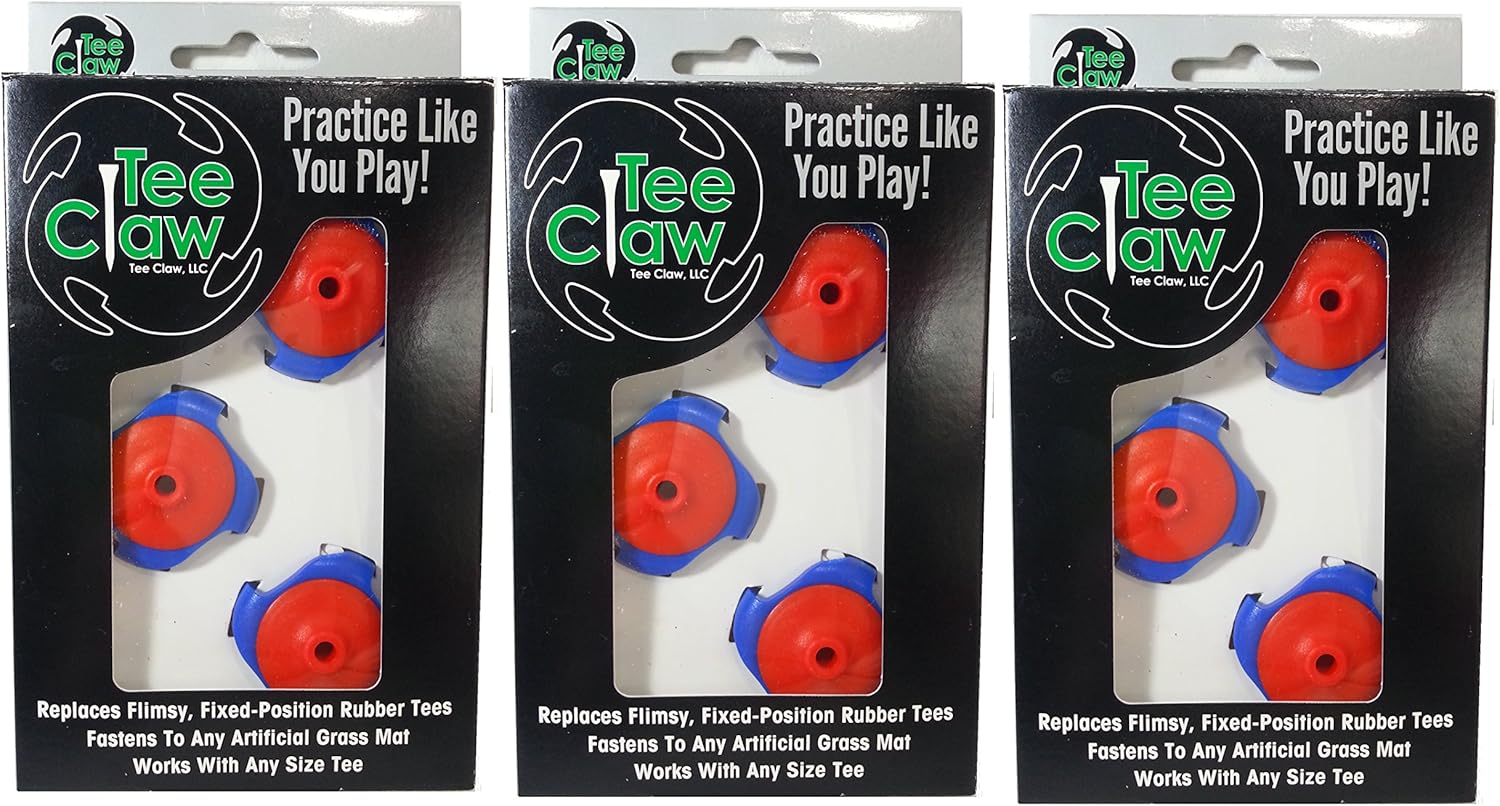 Tee Claw Golf Training Aid Kit, Artificial Turf Tee Holder