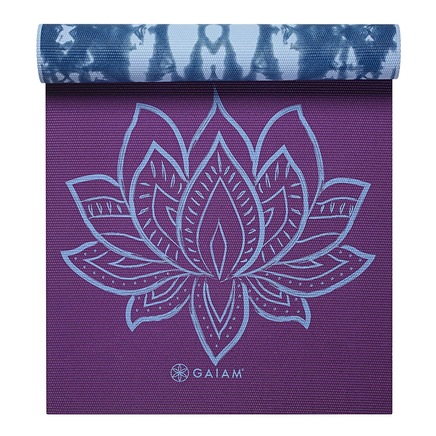 Gaiam Yoga Mat - Premium 6mm Print Reversible Extra Thick Non Slip Exercise & Fitness Mat for All Types of Yoga, Pilates & Floor Workouts (68" x 24" x 6mm Thick)