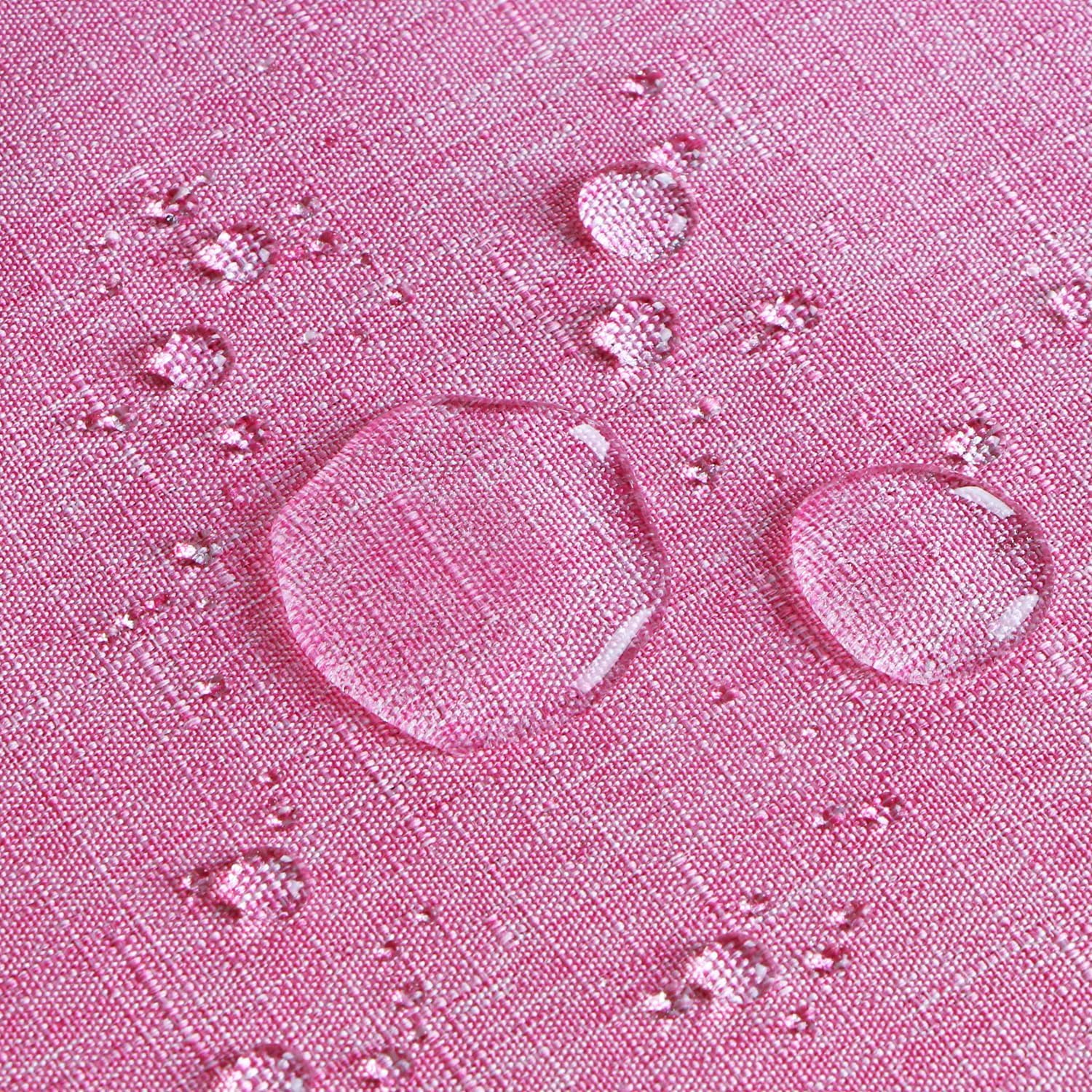 Outdoor Tablecloth Wrinkle-Free Stain Resistant Waterproof Polyester Fabric Table Cover with Zipper Umbrella Hole for Picnic/Party/Dinner/Patio Garden(60×84inch,Zippered,Pink)