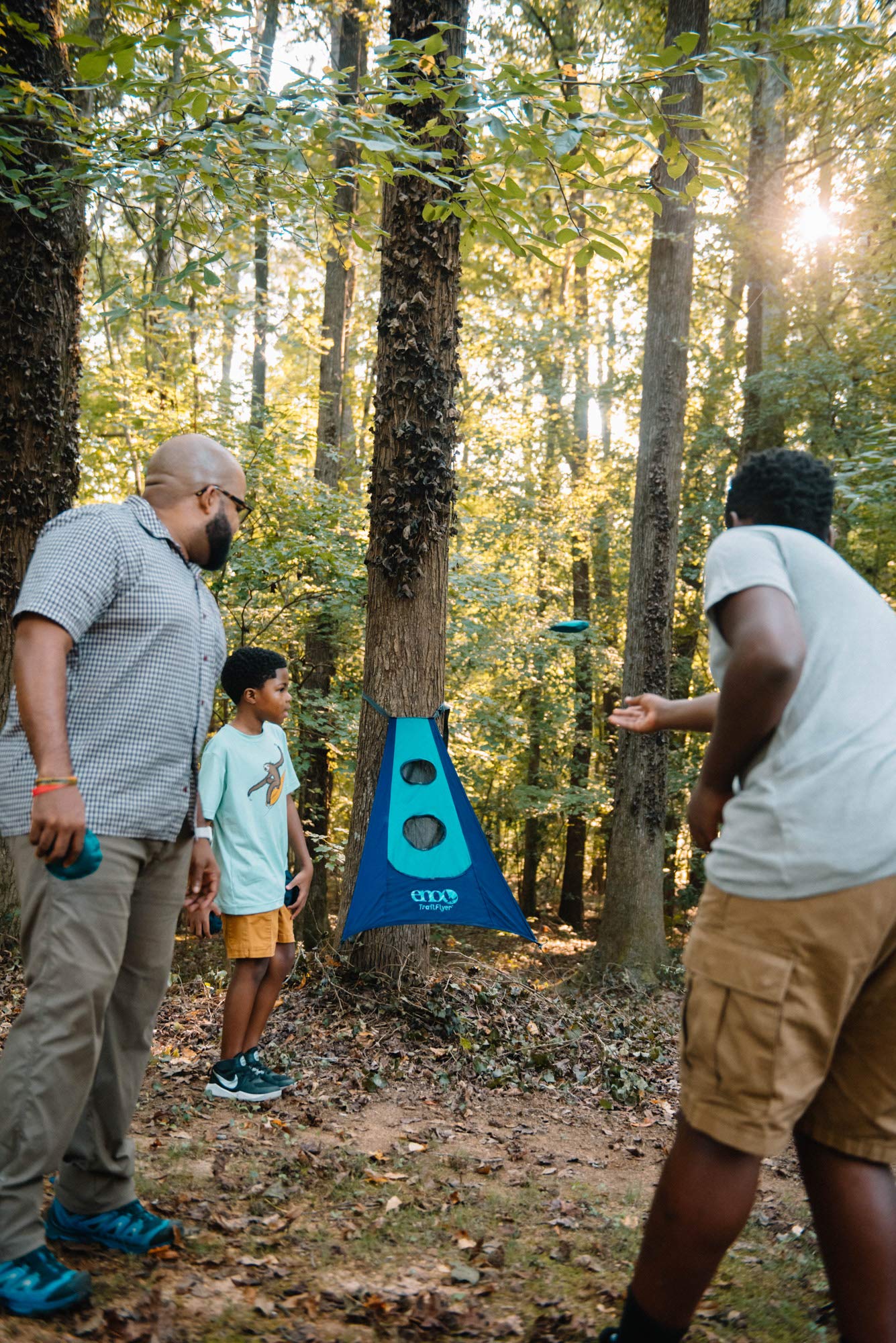 ENO TrailFlyer Outdoor Game - Outdoor Accessories for Hiking, Camping, Beach, and Festivals - Navy/Seafoam