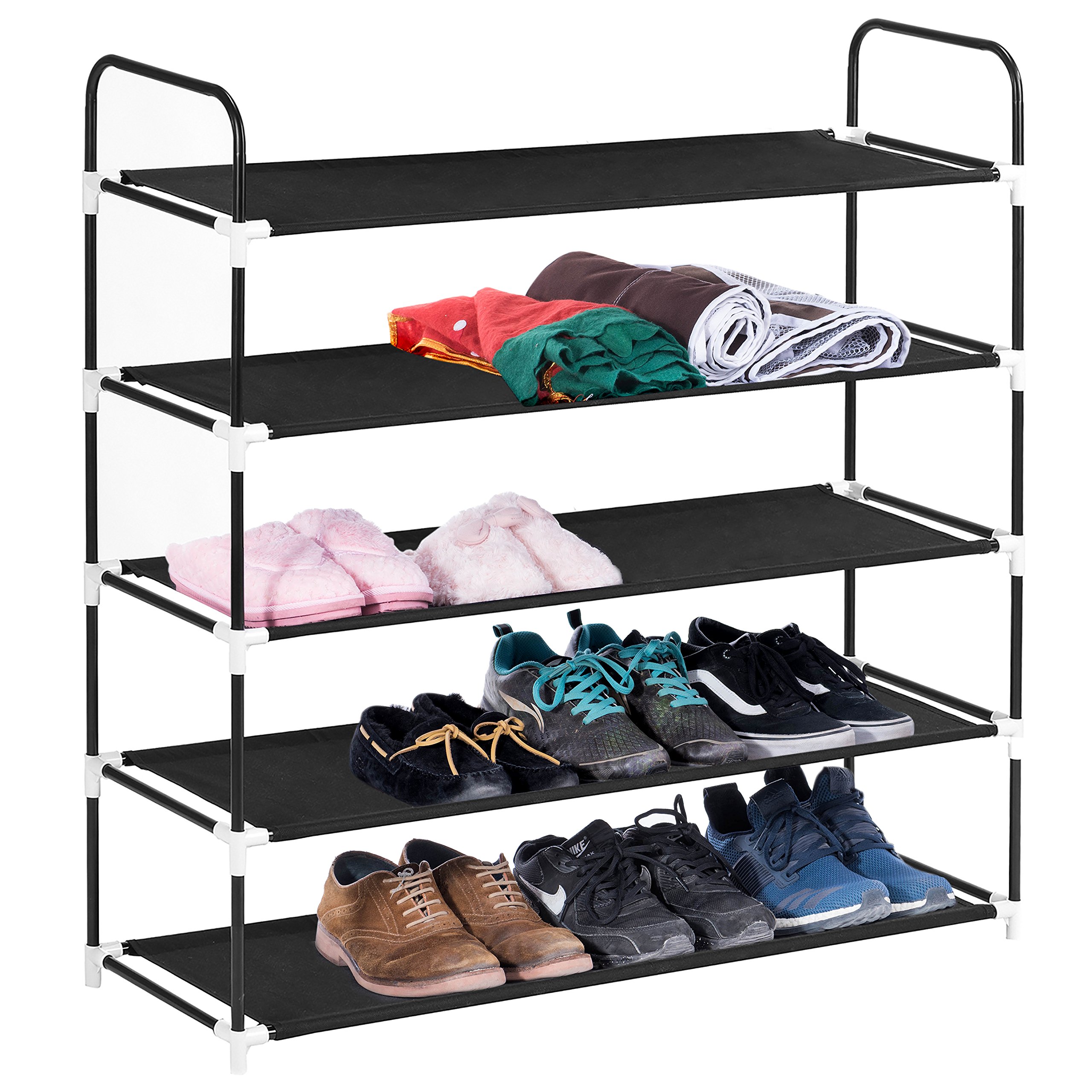 Amazon Brand Umi 5 Tier 25 Pairs Shoe Rack Organiser Free Standing