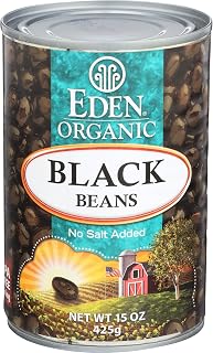 Eden Organic Black Beans 15 oz - Family Grown Nutrient-Rich Canned Beans No Toxic Chemicals
