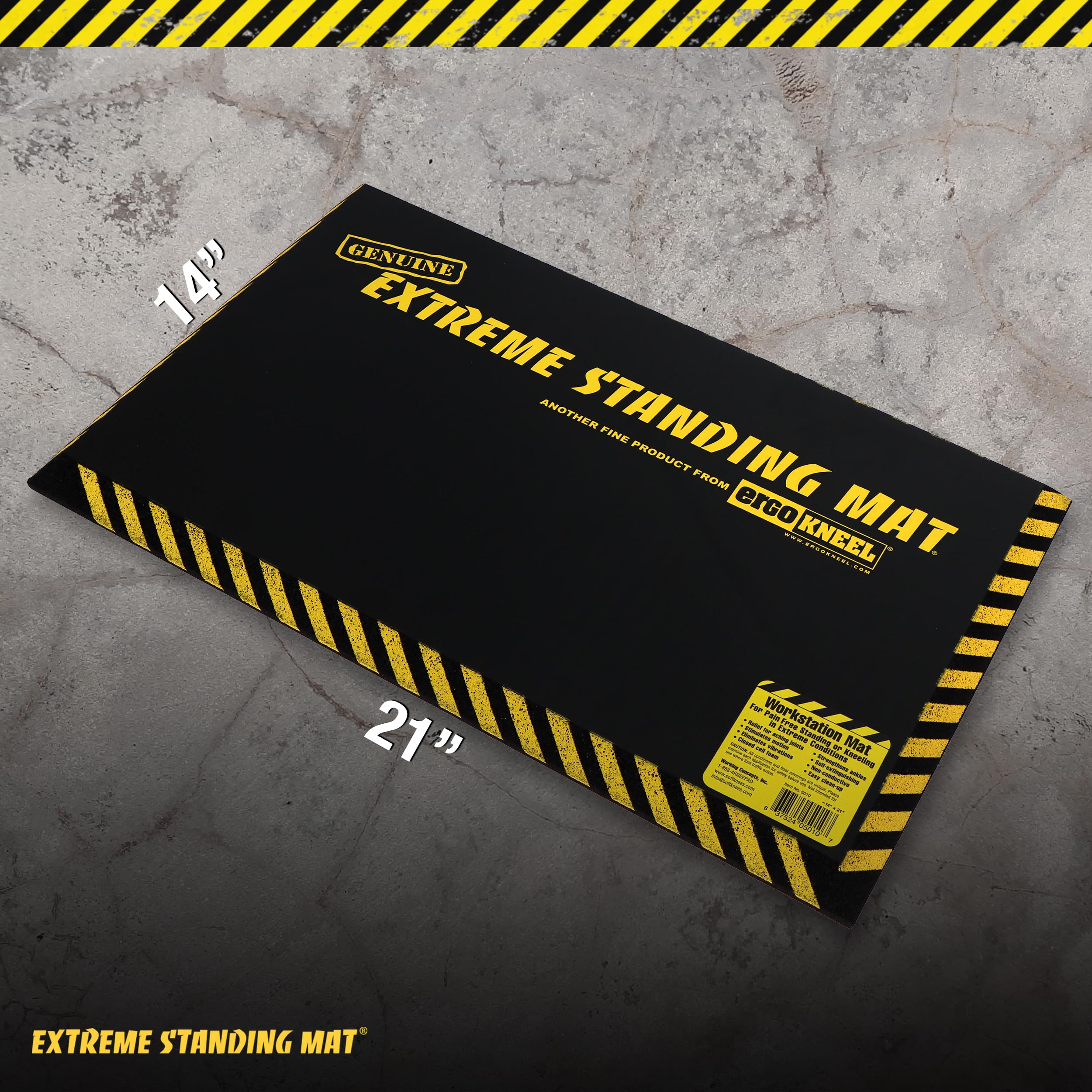 Standing Mat Industrial Anti-Fatigue for Work, 21" x 14" x 1" — Amazon image 2