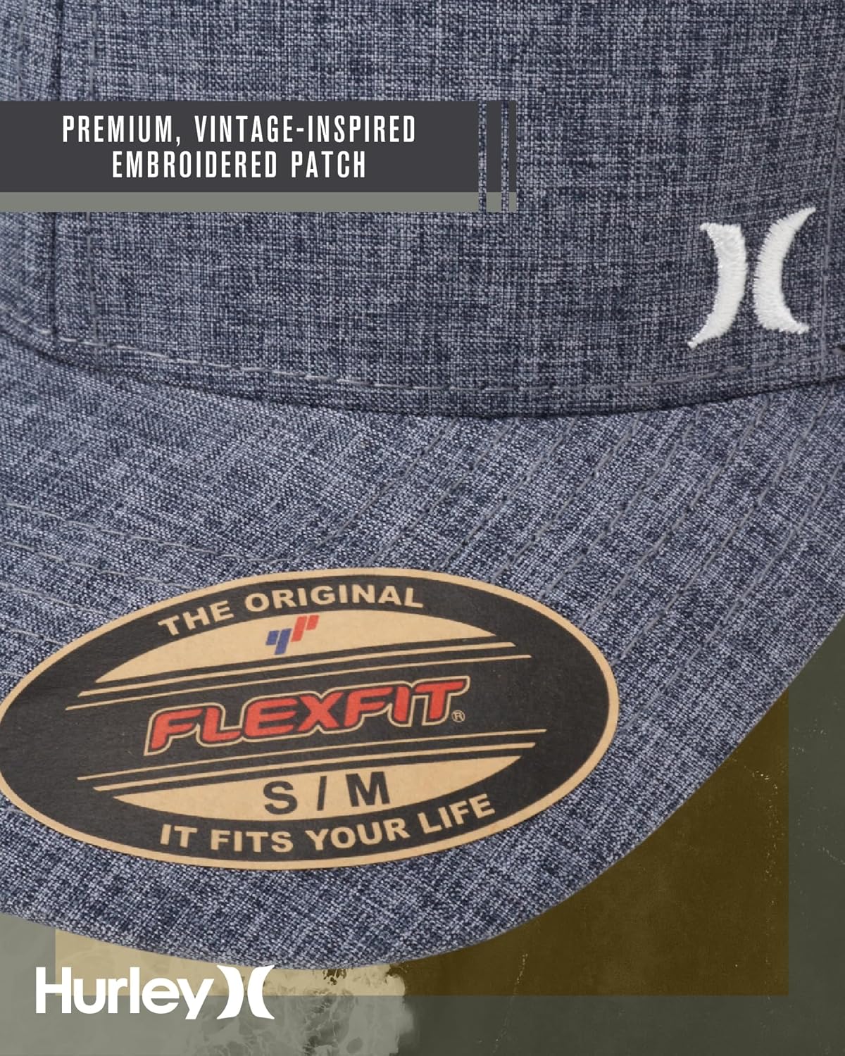 Hurley Men's Caps - Mini Icon Mesh Panel Baseball Cap - Fitted Hats for Men - Image 6