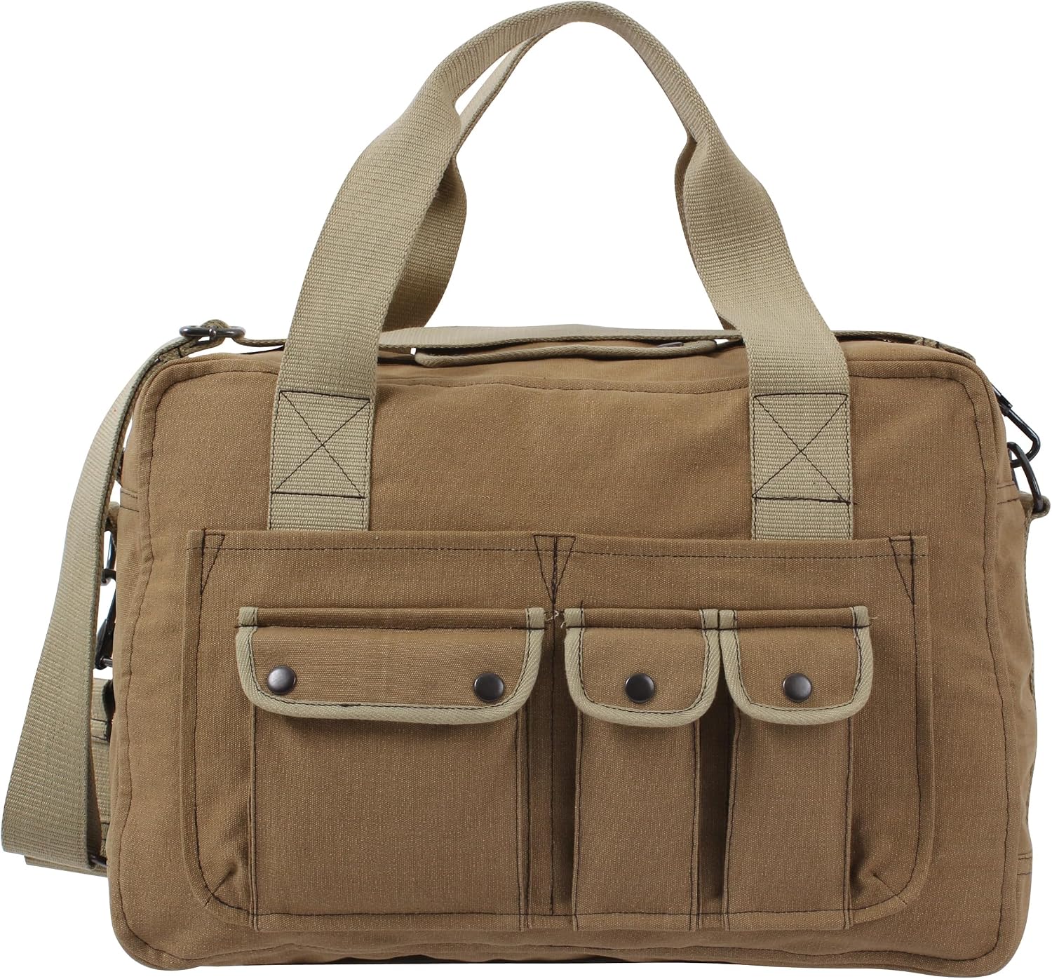 Rothco 2-Tone Specialist Carry All Shoulder Bag - Durable Canvas with Multiple Pockets for Gear Organization