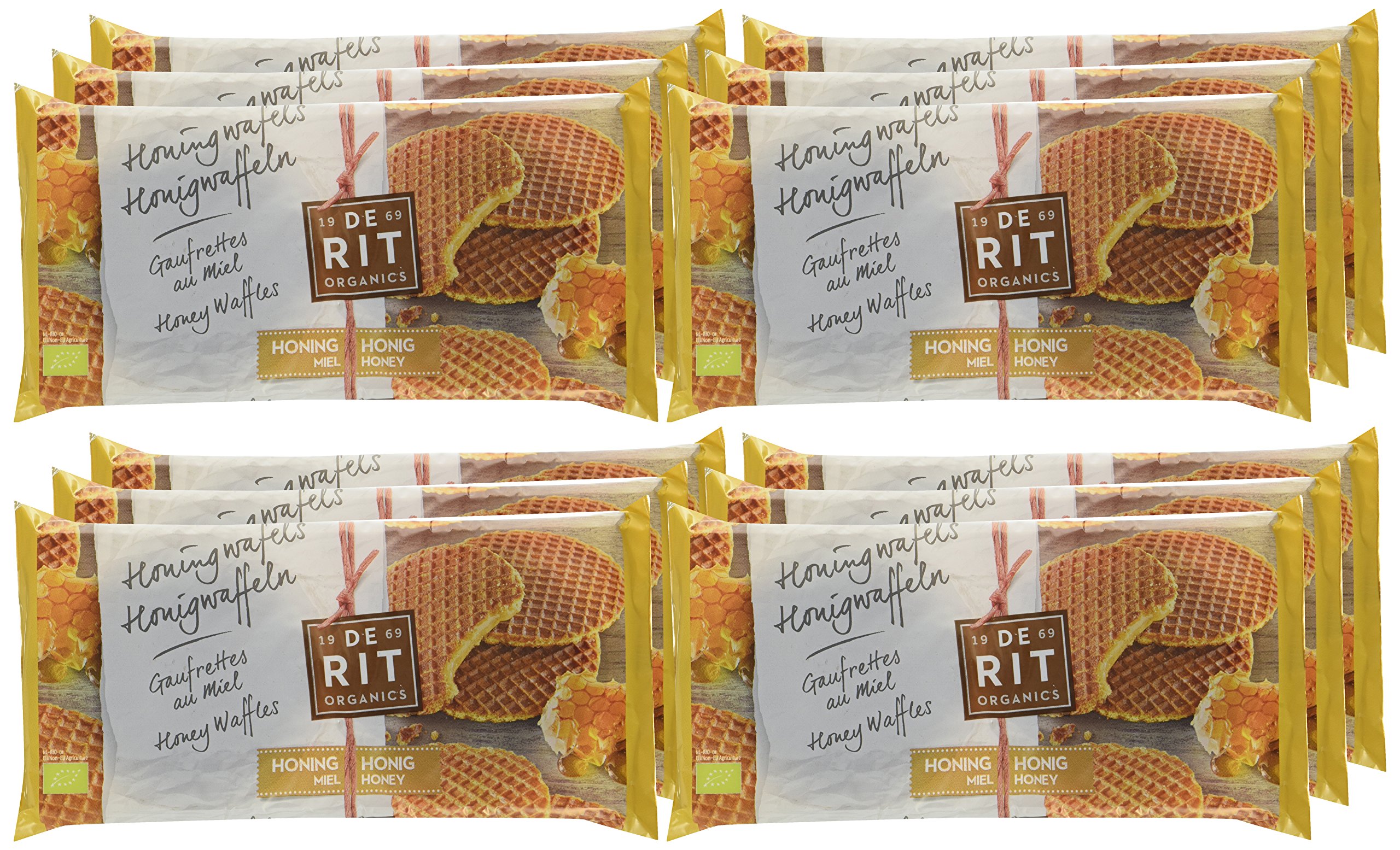 De Rit Vollkorn-Honigwaffeln, 12er Pack (12 x 175 g)