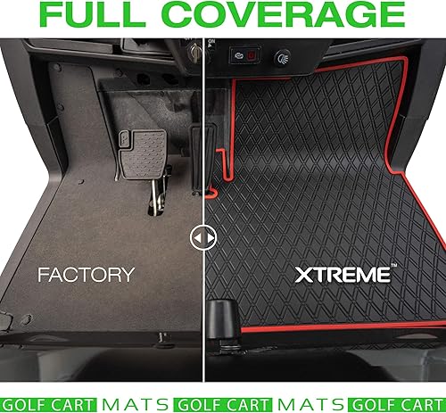 Miniatura 7 de Xtreme Mats Tapete de suelo para carrito de golf compatible con Yamaha Drive2, cobertura completa, alfombrilla de piso para carrito de golf, solo se