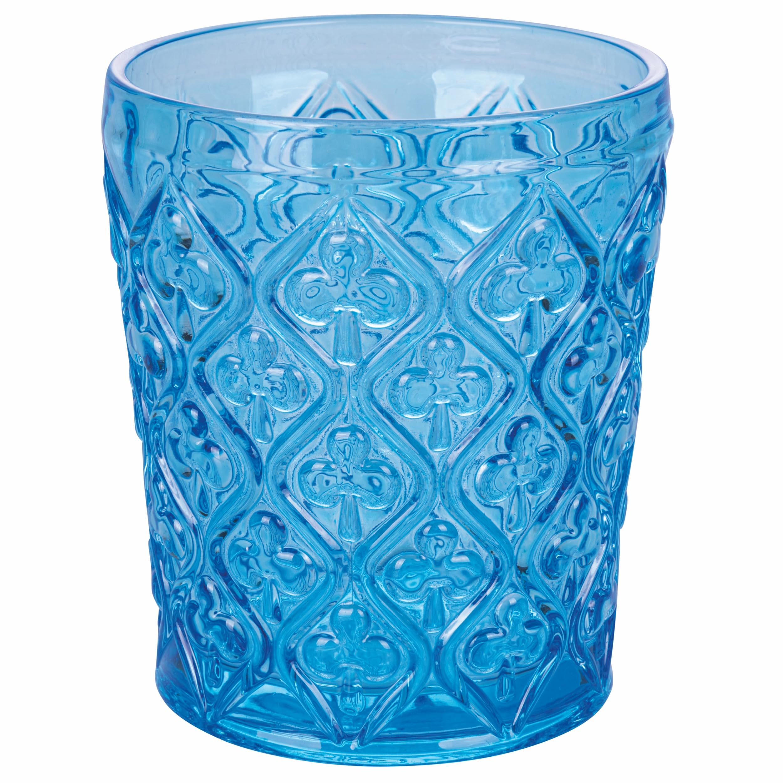 Villa d'Este Home Tivoli Set 6 bicchieri acqua 325 ml in vetro, superficie lavorata a rilievo, Marrakech Ocean