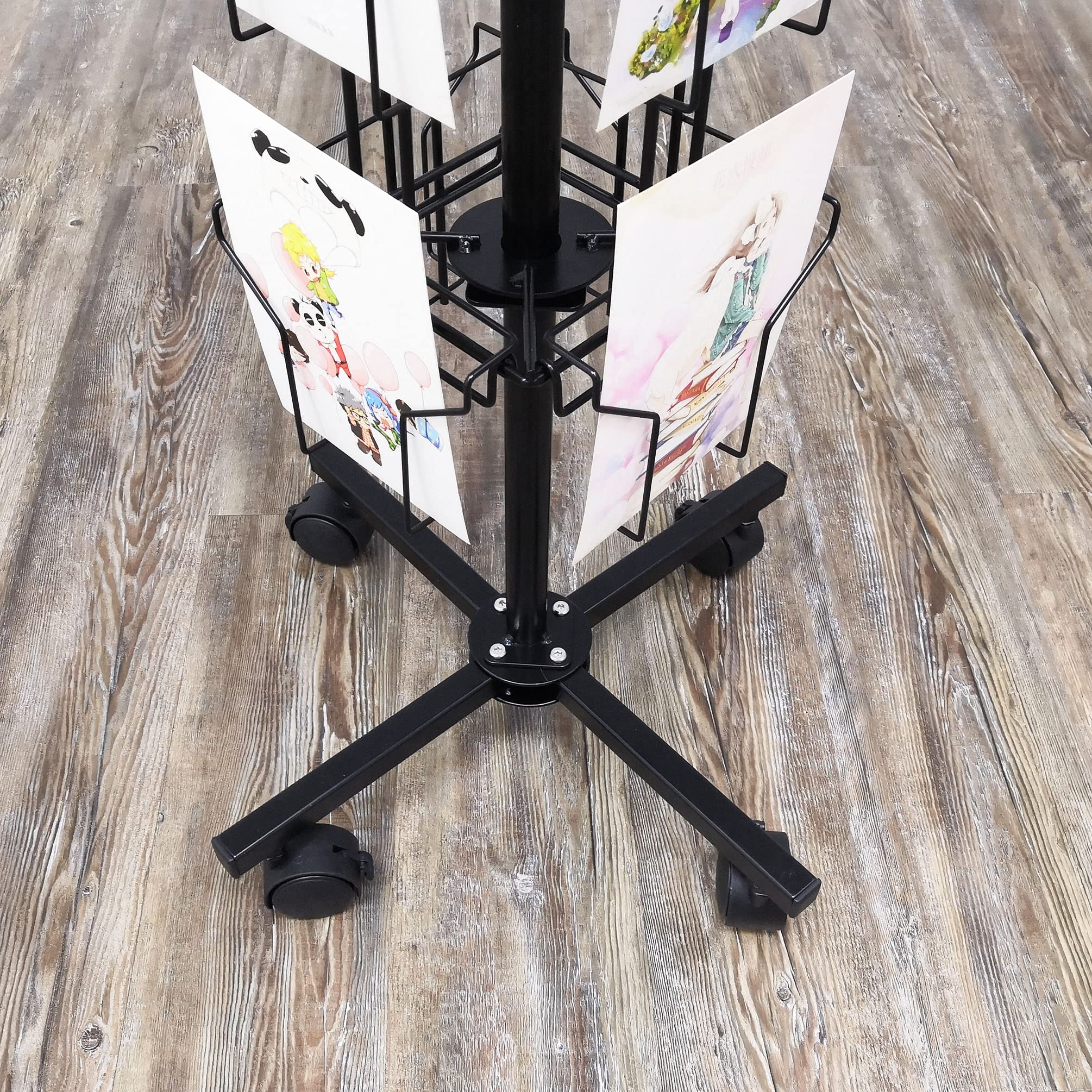 サンタのタイルスタンド Amazon.com : FixtureDisplays® Greeting Card Rack 24-Pocket 6