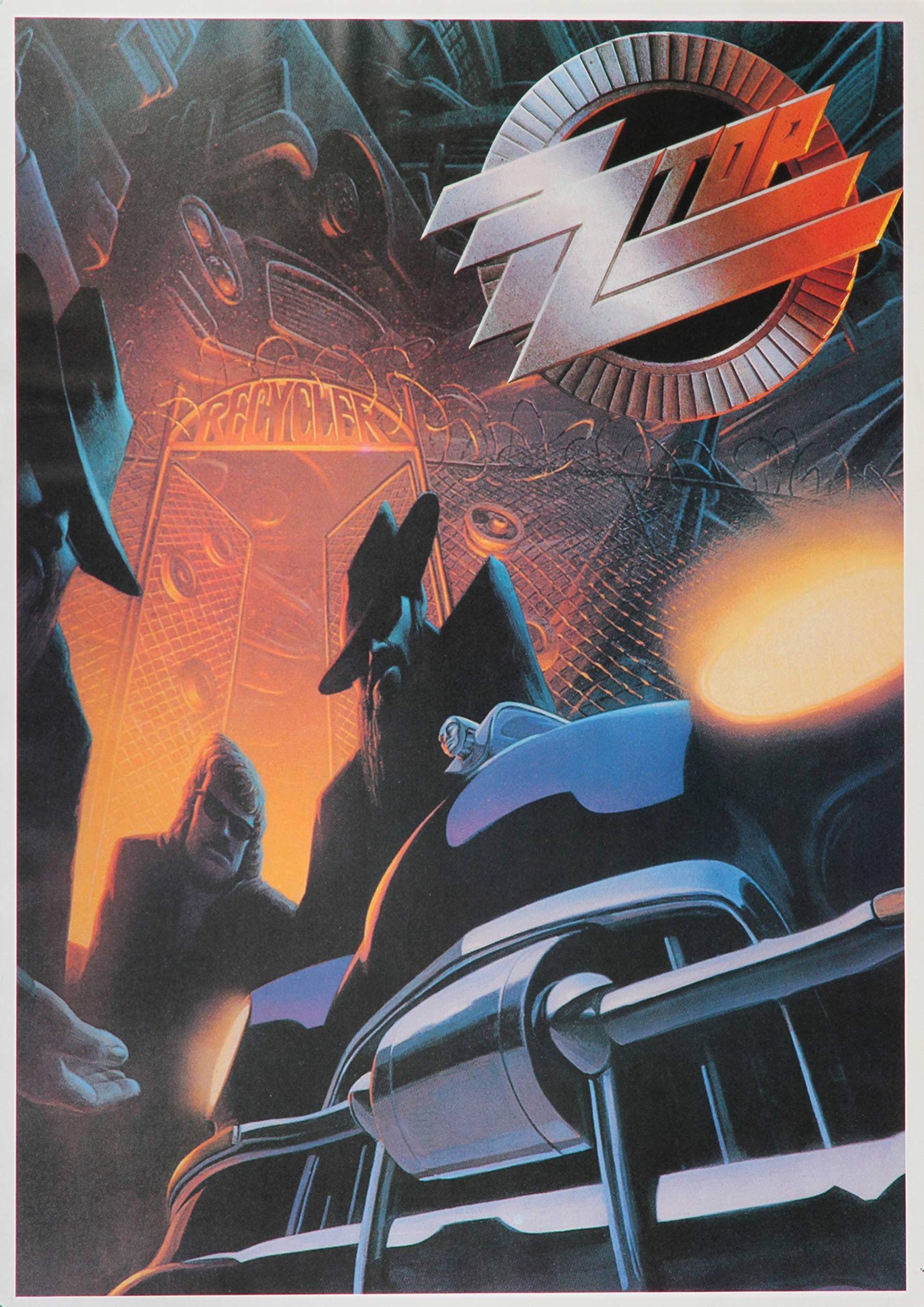 Premium Poster/Plakat | DIN A1 | Wanddeko | Live Konzert Veranstaltung » ZZ Top - Recyclker, 1990 «