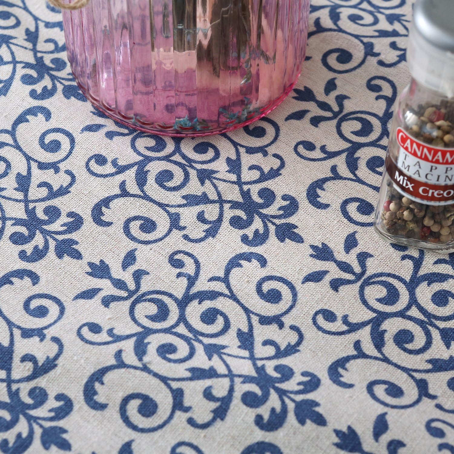 🔥 Hot Deals famibay Vintage Rectangle Tablecloth,Everyday Kitchen Table Cloth Indoor Outdoor Decorative Macrame Lace Tablecloth Navy Blue Jacquard Damask Design (55 Inch x 98 Inch) Best Review famibay Vintage Rectangle Tablecloth,Everyday Kitchen Table Cloth Indoor Outdoor Decorative Macrame Lace Tablecloth Navy Blue Jacquard Damask Design (55 Inch x 98 Inch)