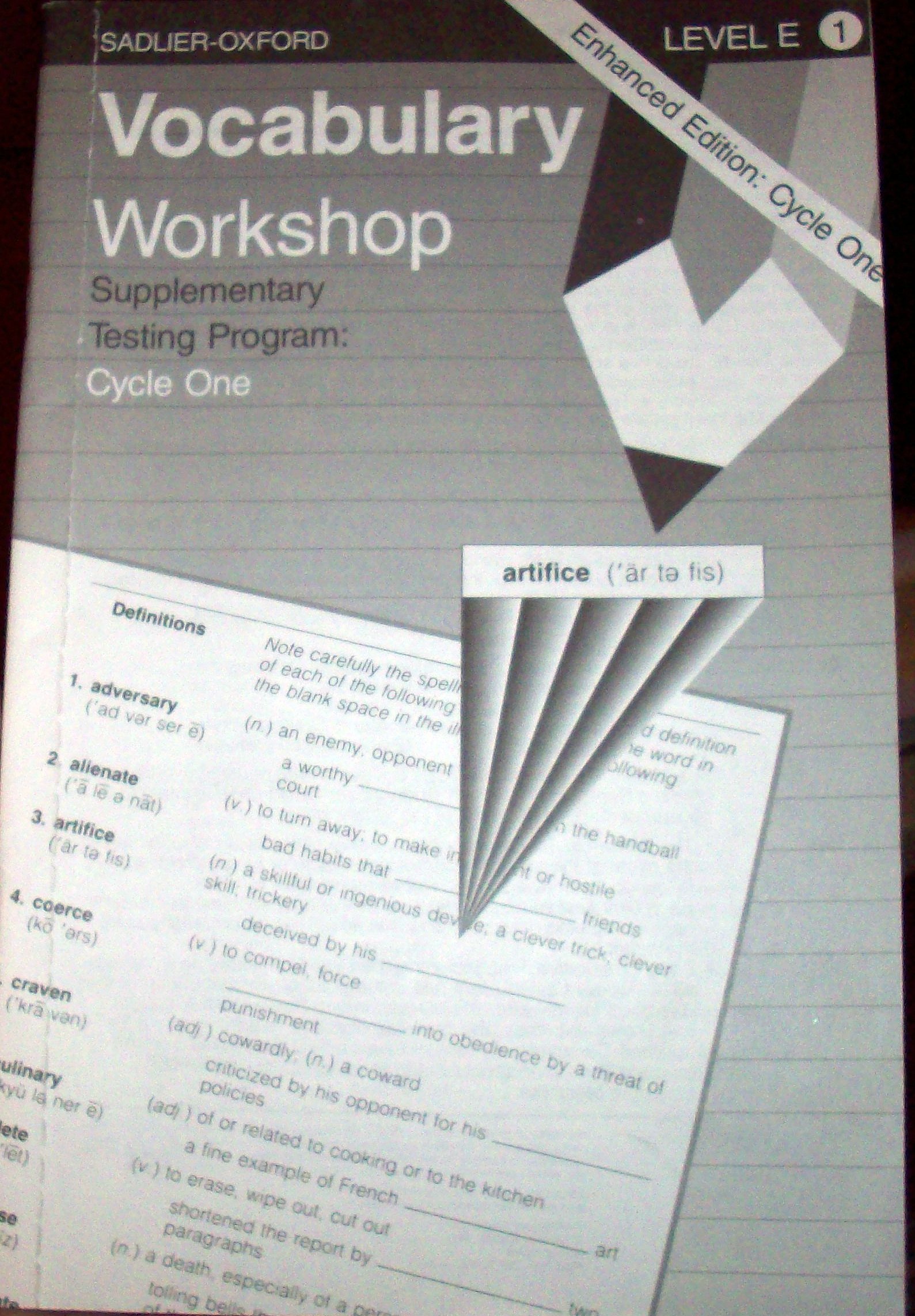 Vocabulary Workshop - Level E: Supplementary Testing Program - Cycle 1