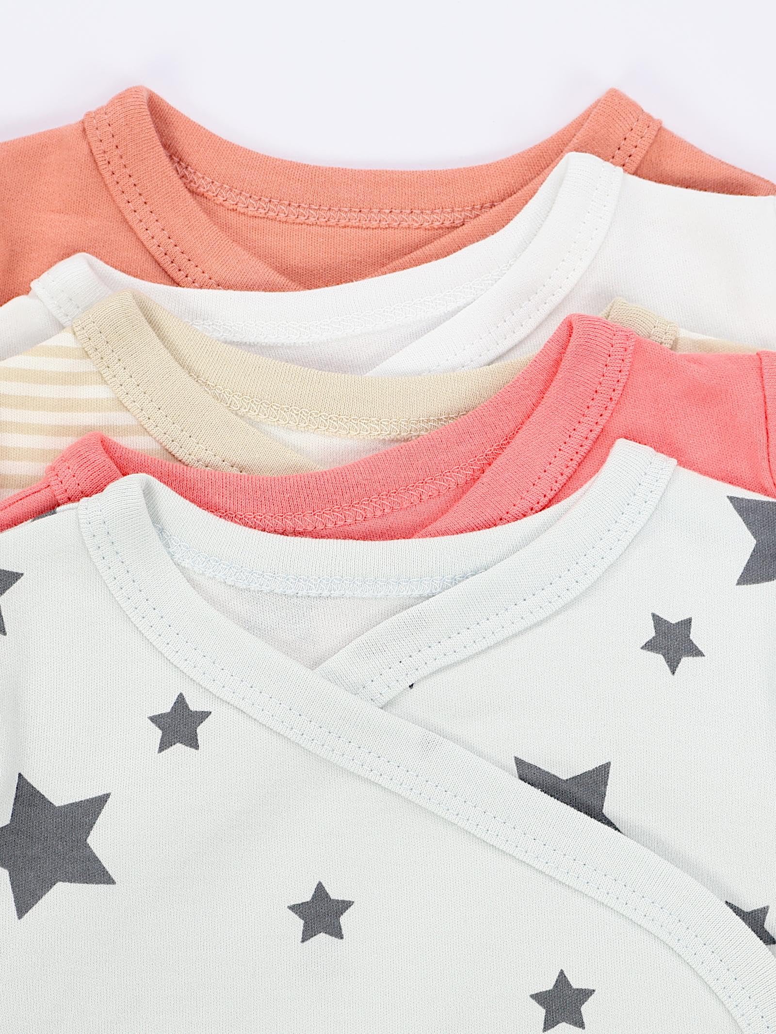 TupTam Camiseta de Bebé para Niña Manga Larga Pack de 5