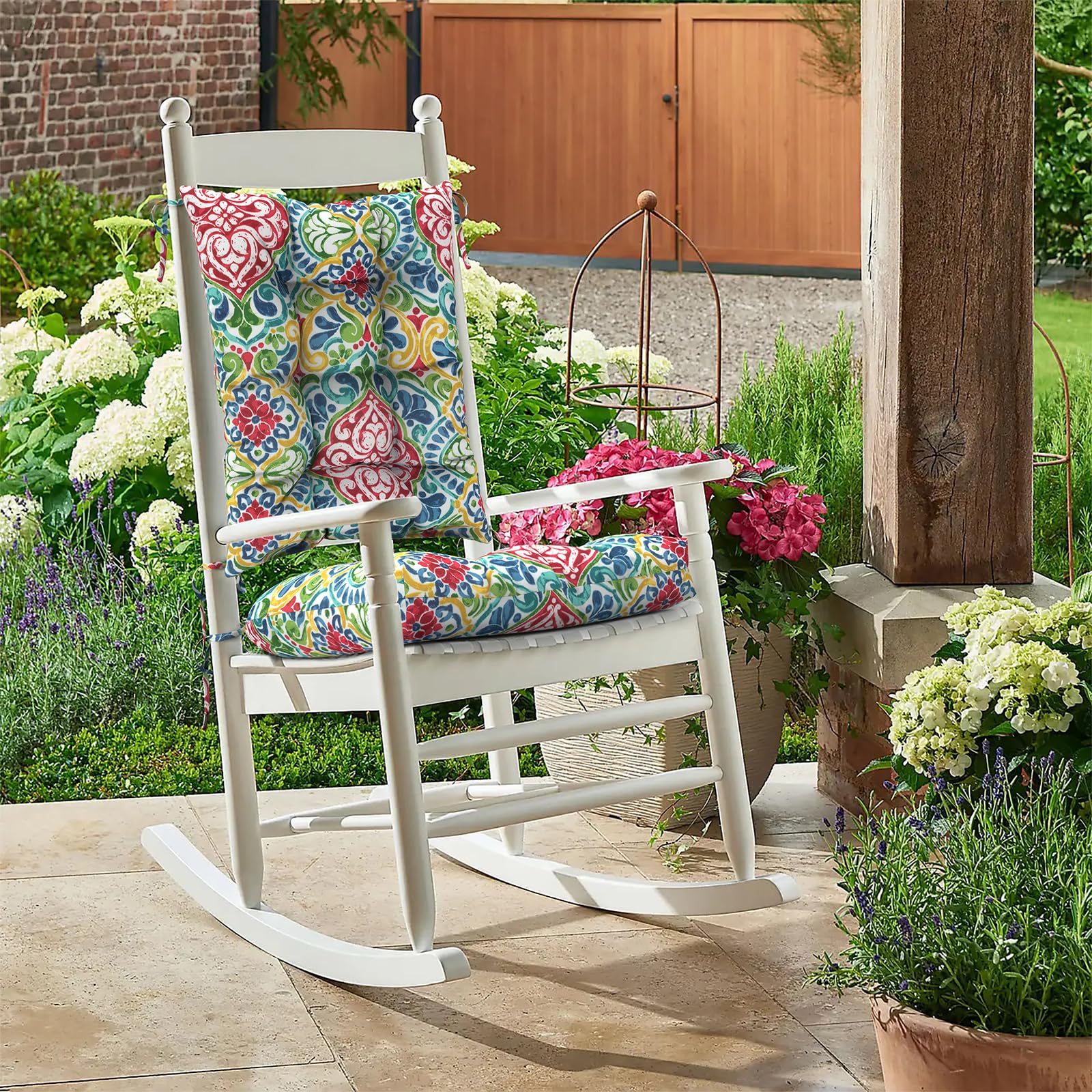 Amazon.com: DYTXIII Set of 2 Rocking Chair Cushions for Outdoor