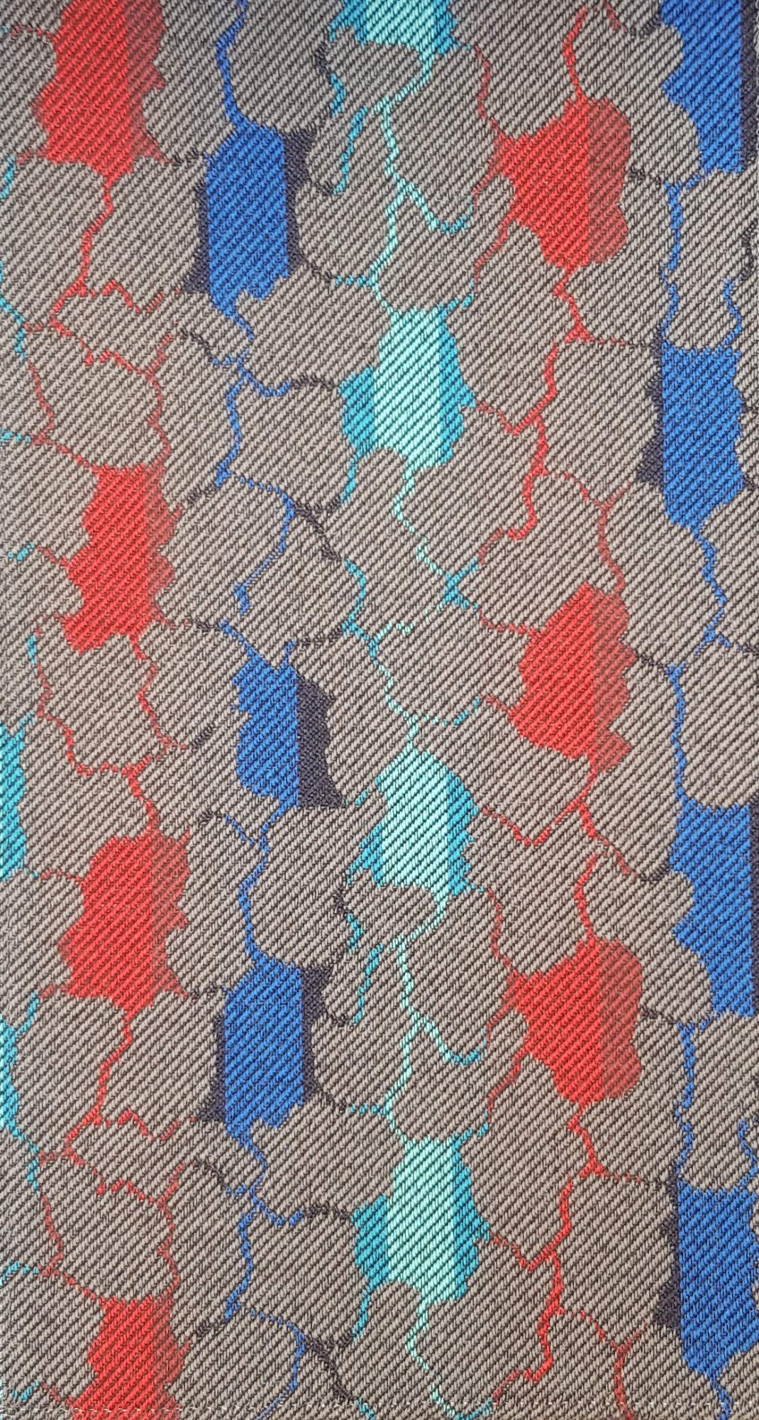 Tessuto veicoli industriali stoffa interni auto sedili rivestimento tappezzeria (SPAGNA Multicolor, 150 x 140 cm.)