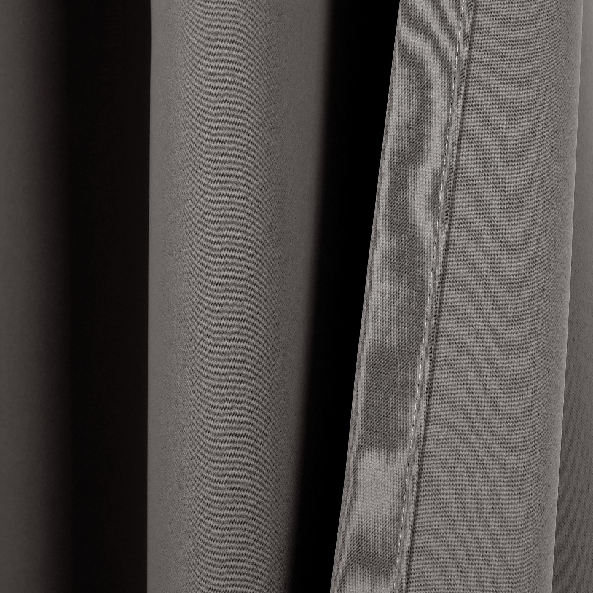 Lush Décor Insulated Grommet Blackout Curtain Panels Dark Gray Pair Set 52x63, W 0.1" x L 63" (2 Panels) - Image 3