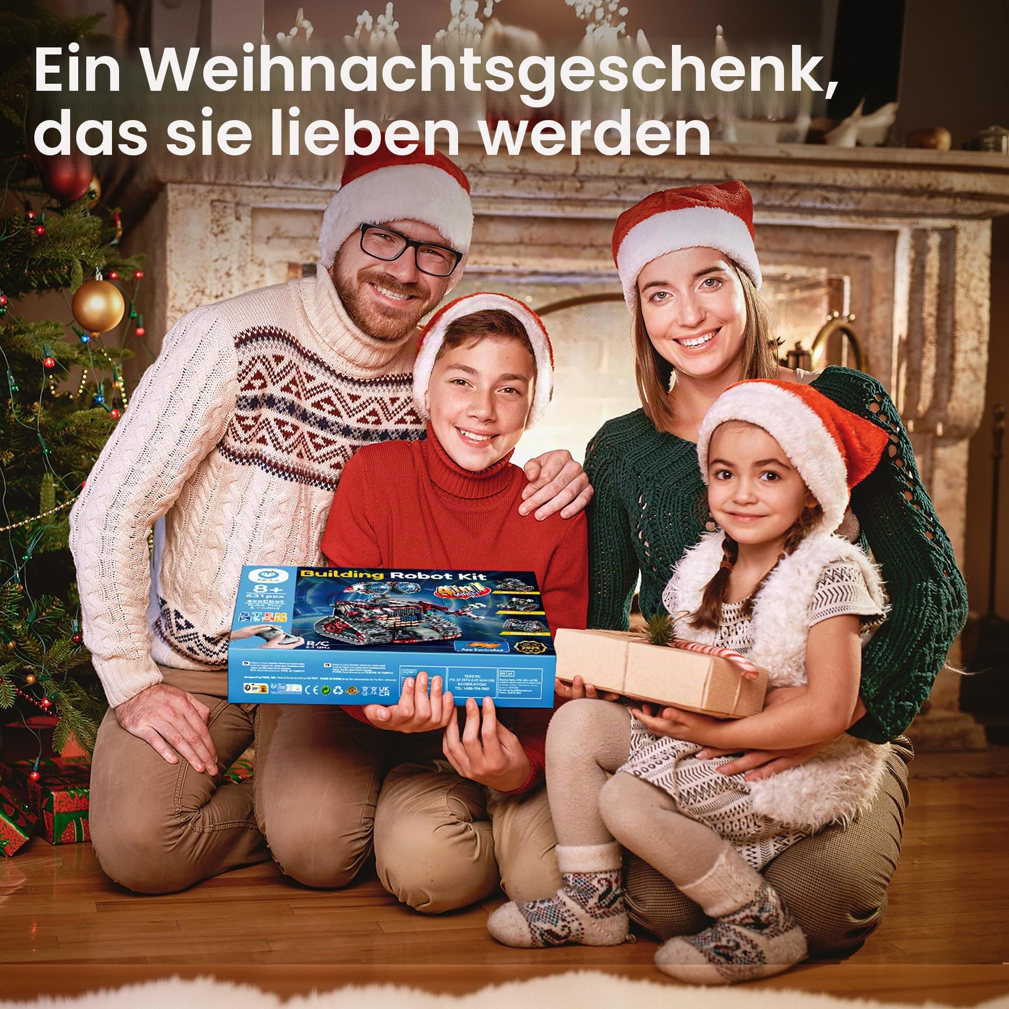 Sillbird Ferngesteuerte Roboter für Kinder, RC-Robotik, 4-in-1, Konstruktionsspielzeug mit kreativer Programmierung, Geschenkideen für Jungen und Mädchen im Alter von 8 bis 12 Jahren