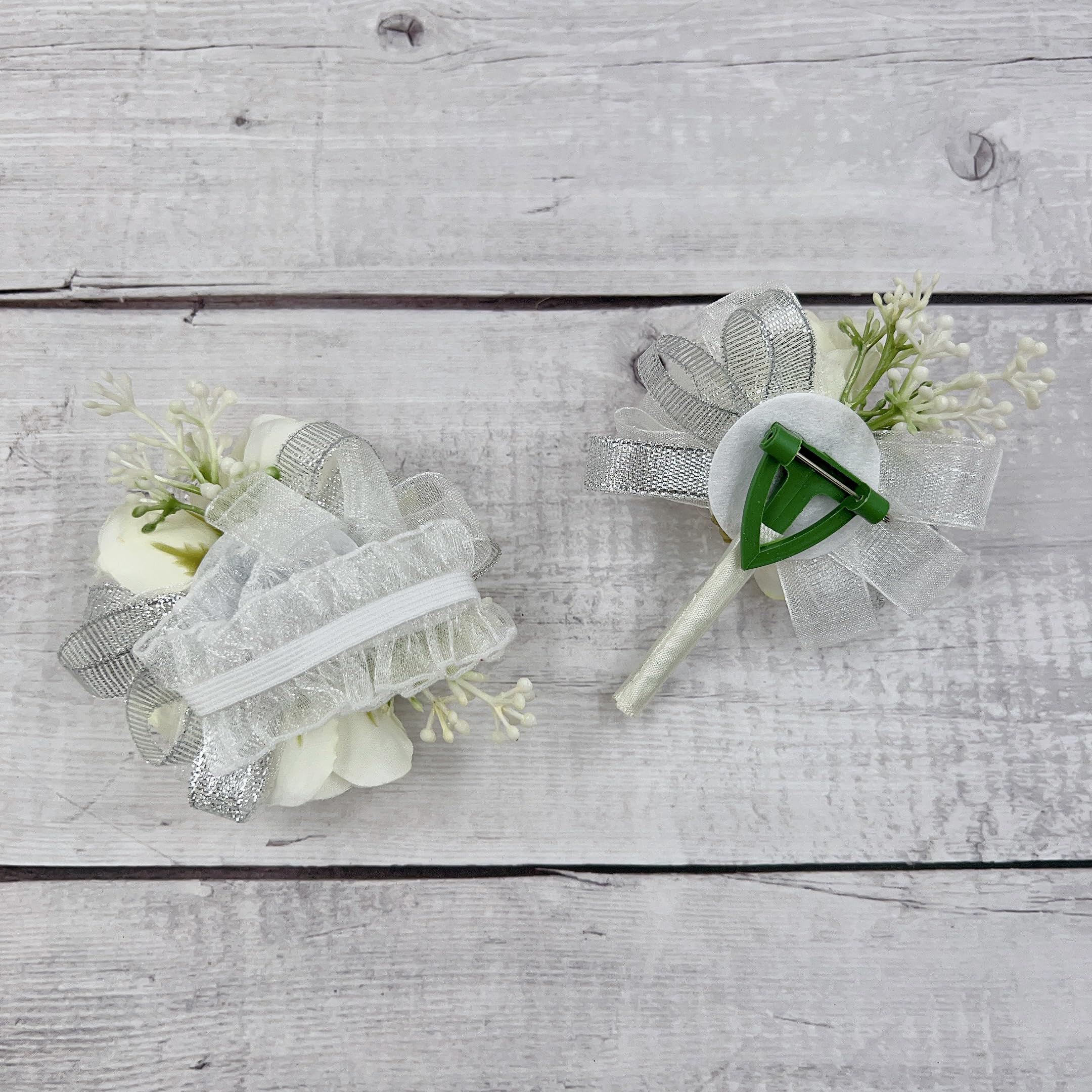 フラワー・ガーデニング corsage no.777 Garden White Corsage – Ebb and Flow Flowers