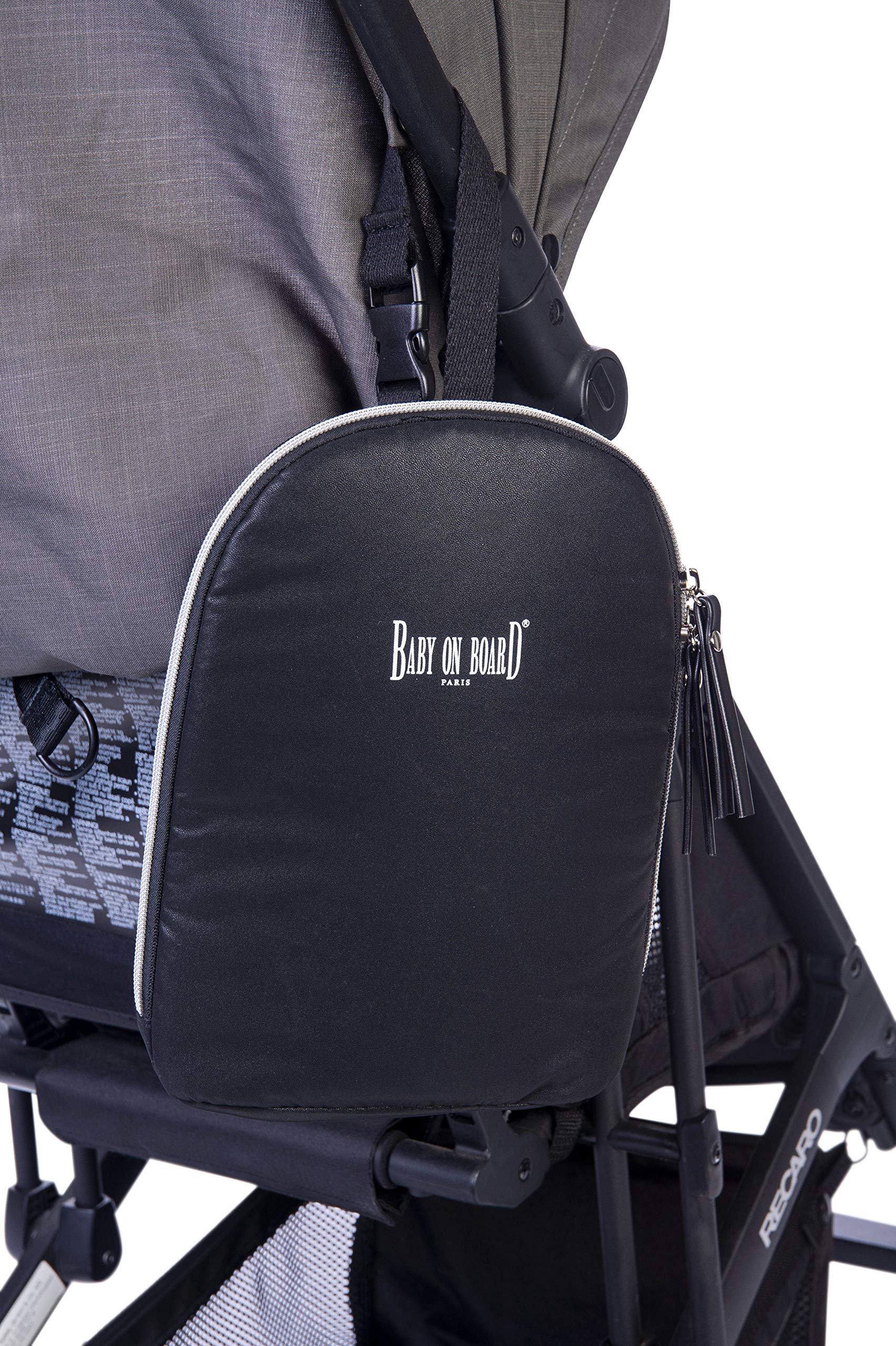 Sac à langer Baby On Board - Urban Grey (Gris) avec Compartiments Multiples et Tapis à Langer Inclus