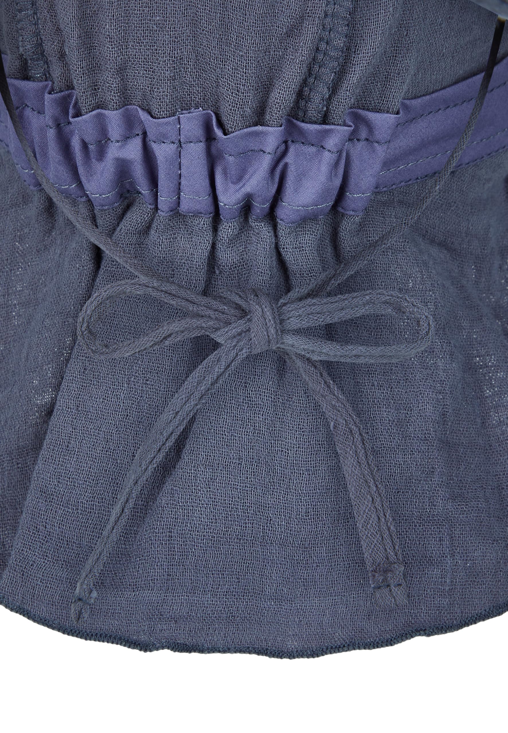 Sterntaler Schirmmütze Nacken Uni - Unisex Mütze aus luftigem Baumwoll Musselin - Sommermütze mit Nackenschutz - Sonnenhut zum Binden - Baby und Kinder Kopfbedeckung