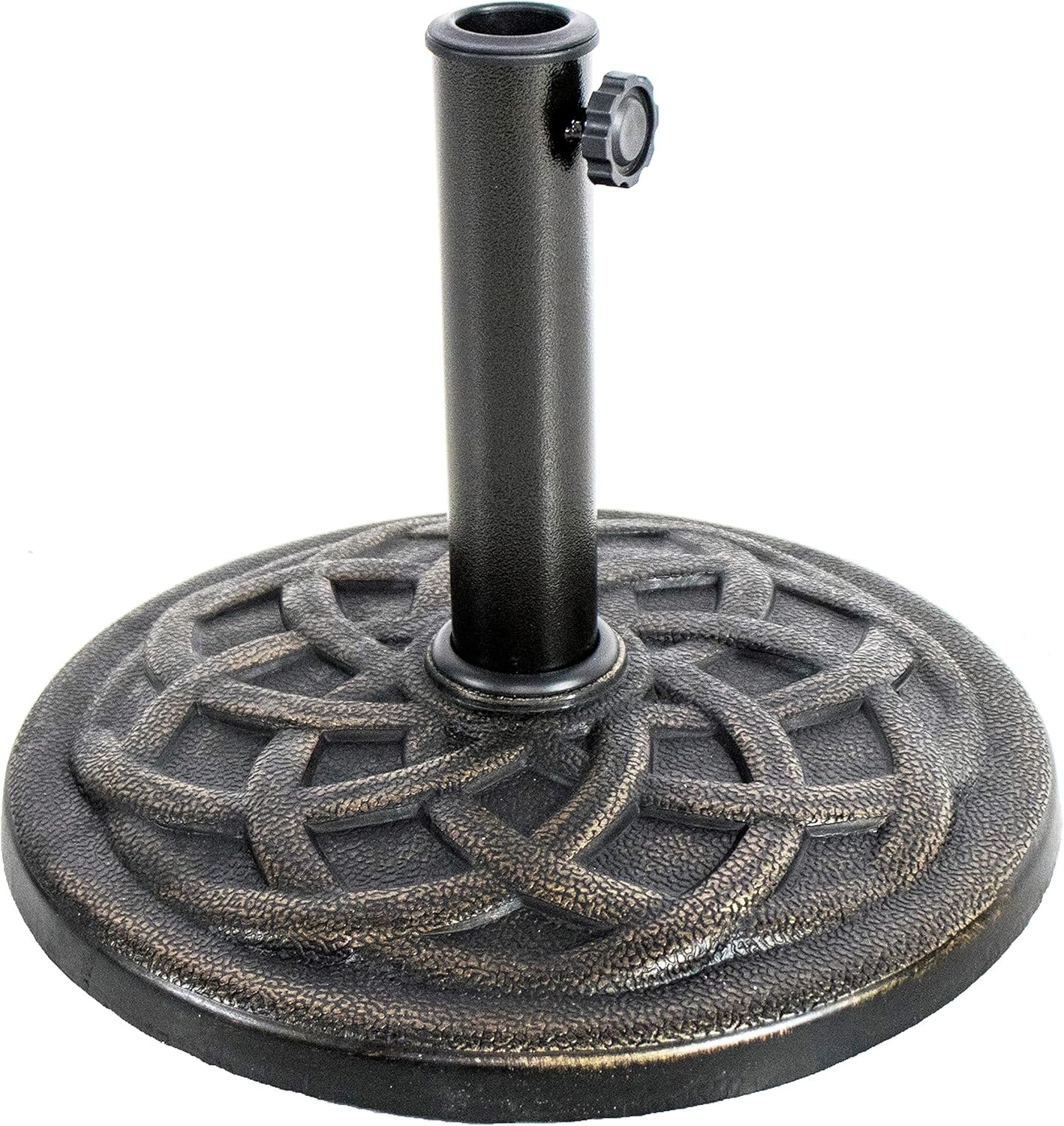 BACKYARD EXPRESSIONS PATIO · HOME · GARDEN 911446 2022 22 Lb Backyard Expressions Base-22 lbs-Heavy Duty- Bronze Patio Umbrella Stand 22 Lb Model