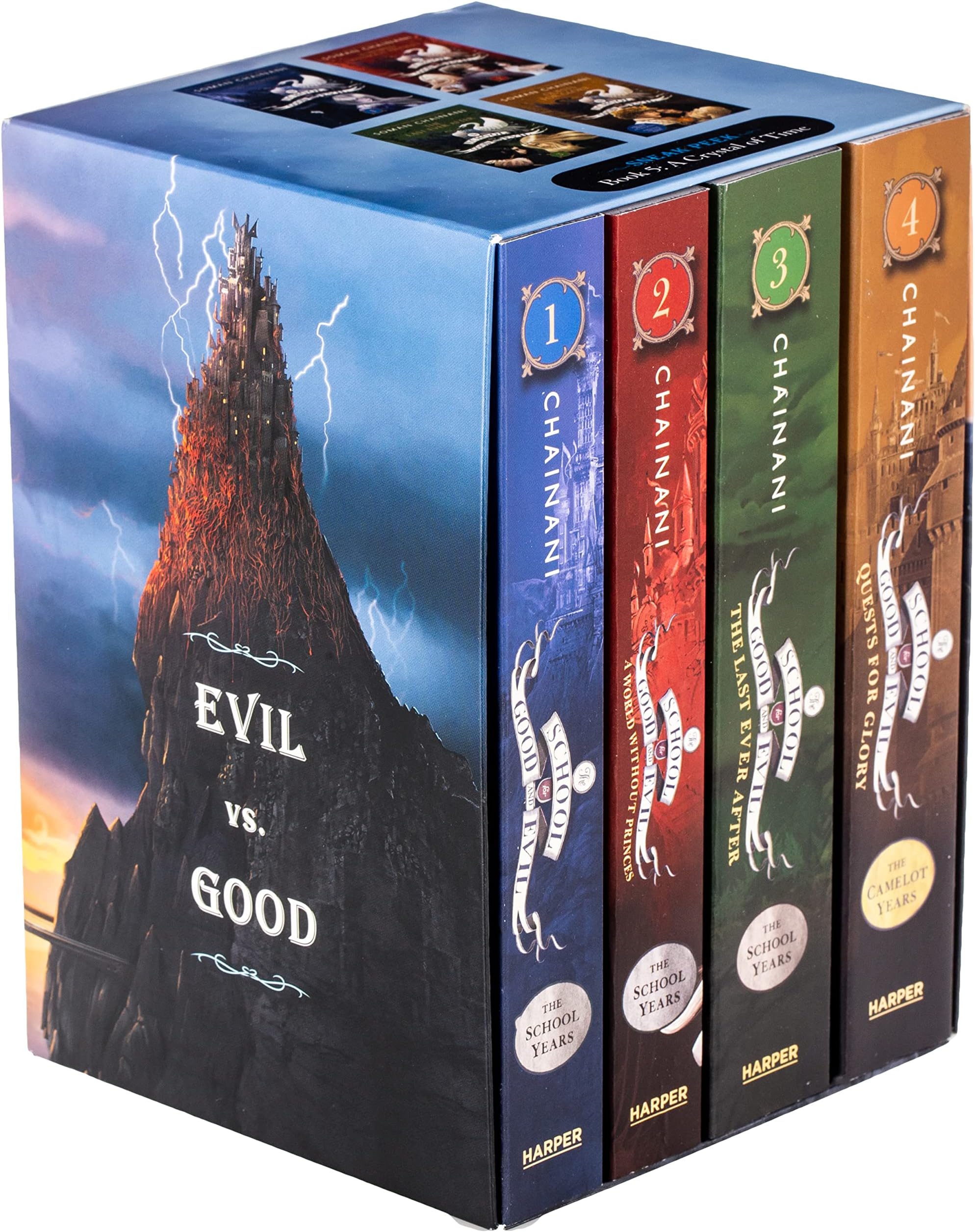 The School for Good and Evil Books 1-4 Paperback Box Set: Now a Netflix Originals Movie