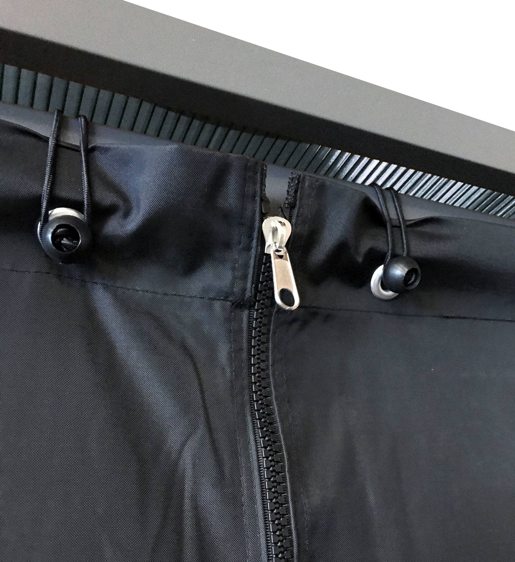 QUICK STAR Set di Protezione dalle intemperie per Riparo di Legna da ardere XXL 185x70x185cm PVC Nero