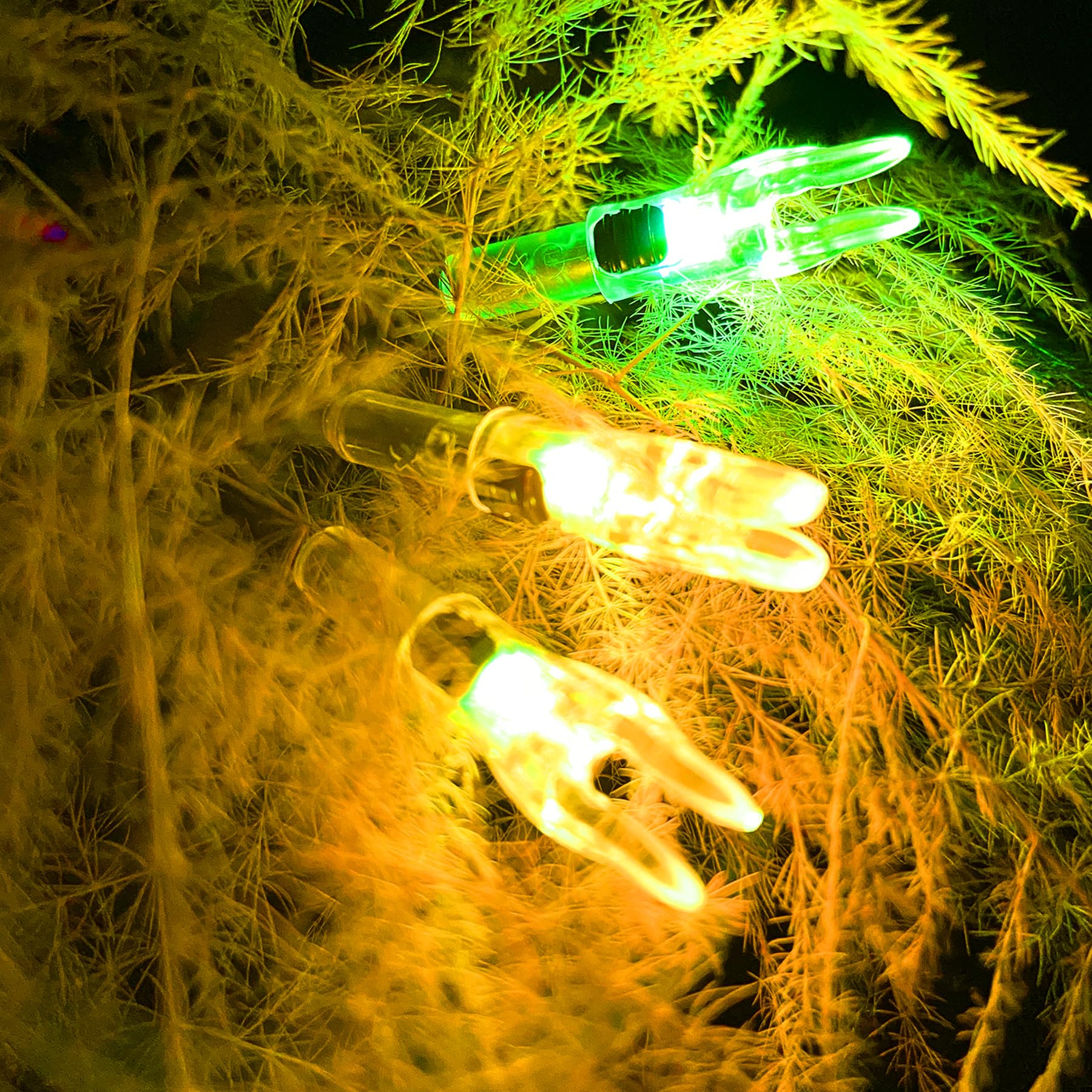 Lot de 6 encoches lumineuses pour flèches avec diamètre intérieur .204 .233 .244 .246 avec douilles H, S, GT haute visibilité DEEPOWER LED flèches, interrupteur marche/arrêt inclus