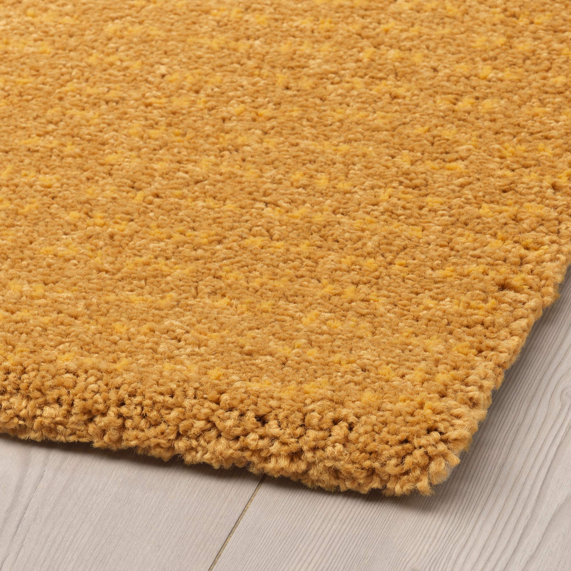 IKEA LANGSTED rug, low pile, 133x195 cm, yellow : Amazon.co.uk