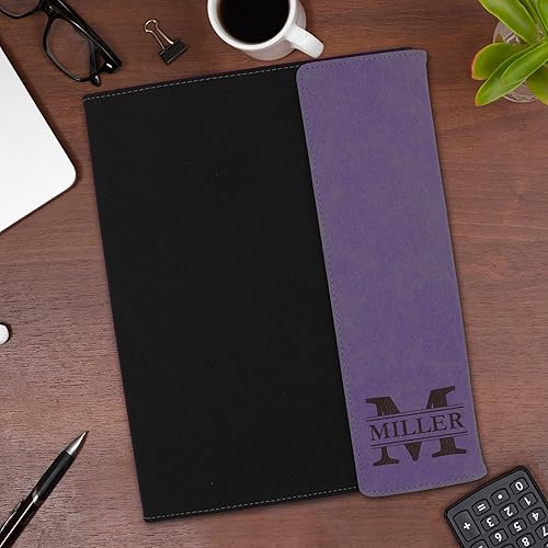 Miniatura 7 de My Personal Memories, Portafolio personalizado con solapa monograma personalizada, grabado para profesor, estudiante, negocios, hombre, mujer,