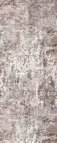 YOUFORTONG 2x5 Washable Kitchen Runner Modern Abstract (Brown)