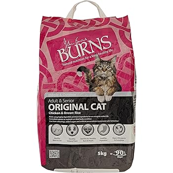 burns dry cat food