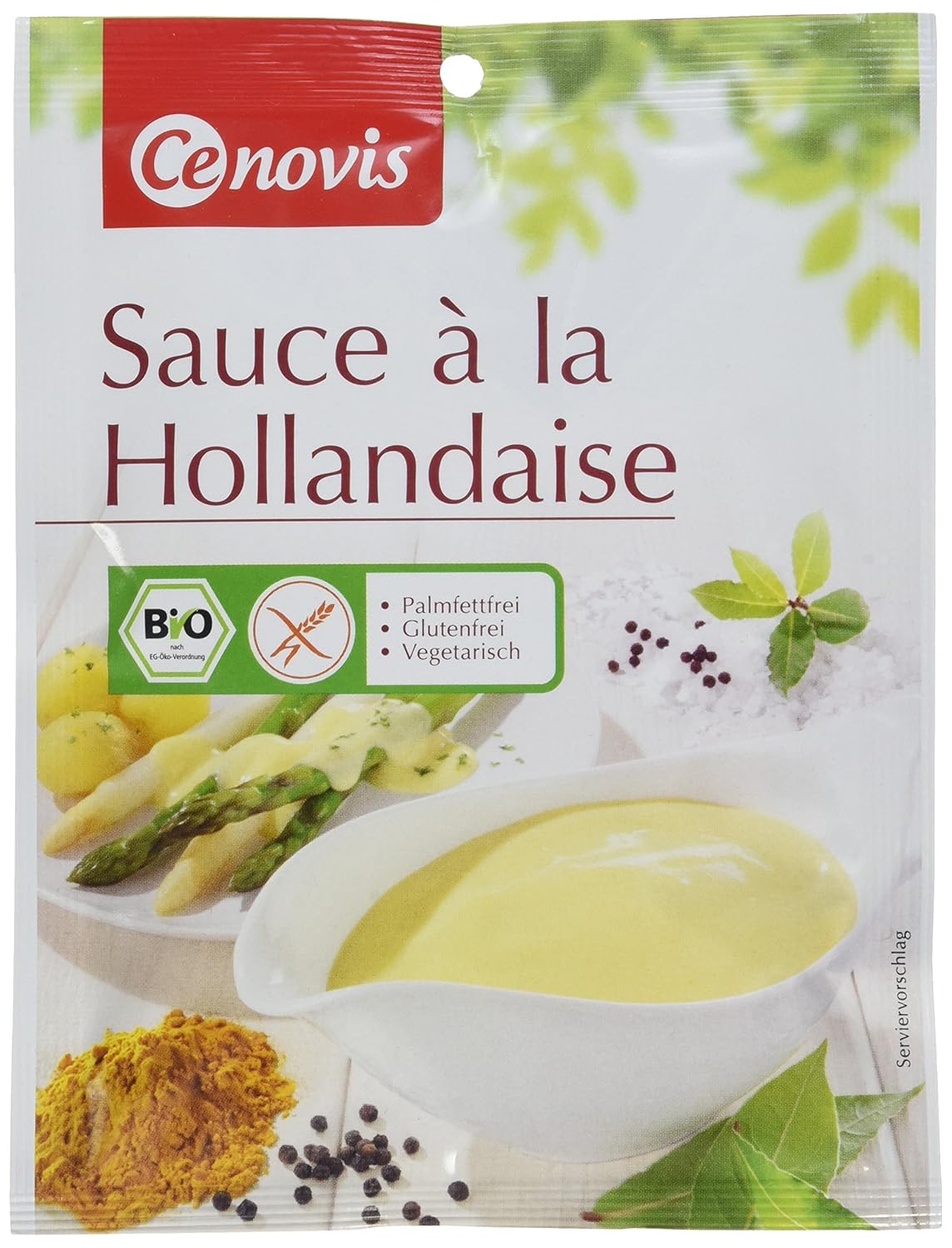Cenovis Bio Sauce Hollandaise, glutenfrei und vegetarisch, 6er Pack (6 x 25 g) Amazon.de